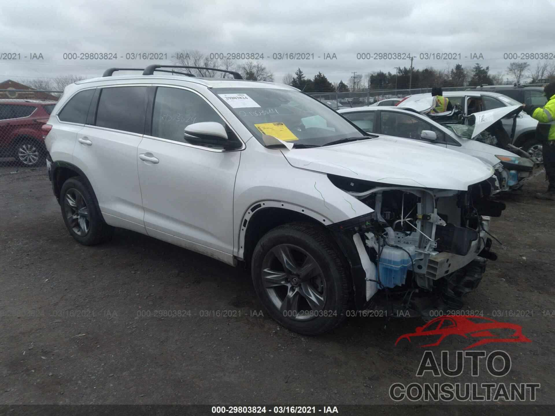 TOYOTA HIGHLANDER 2019 - 5TDDZRFH2KS978198