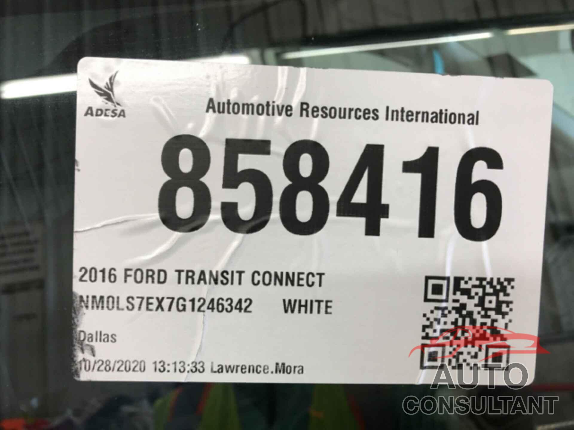 FORD TRANSIT CONNECT 2016 - NM0LS7EX7G1246342