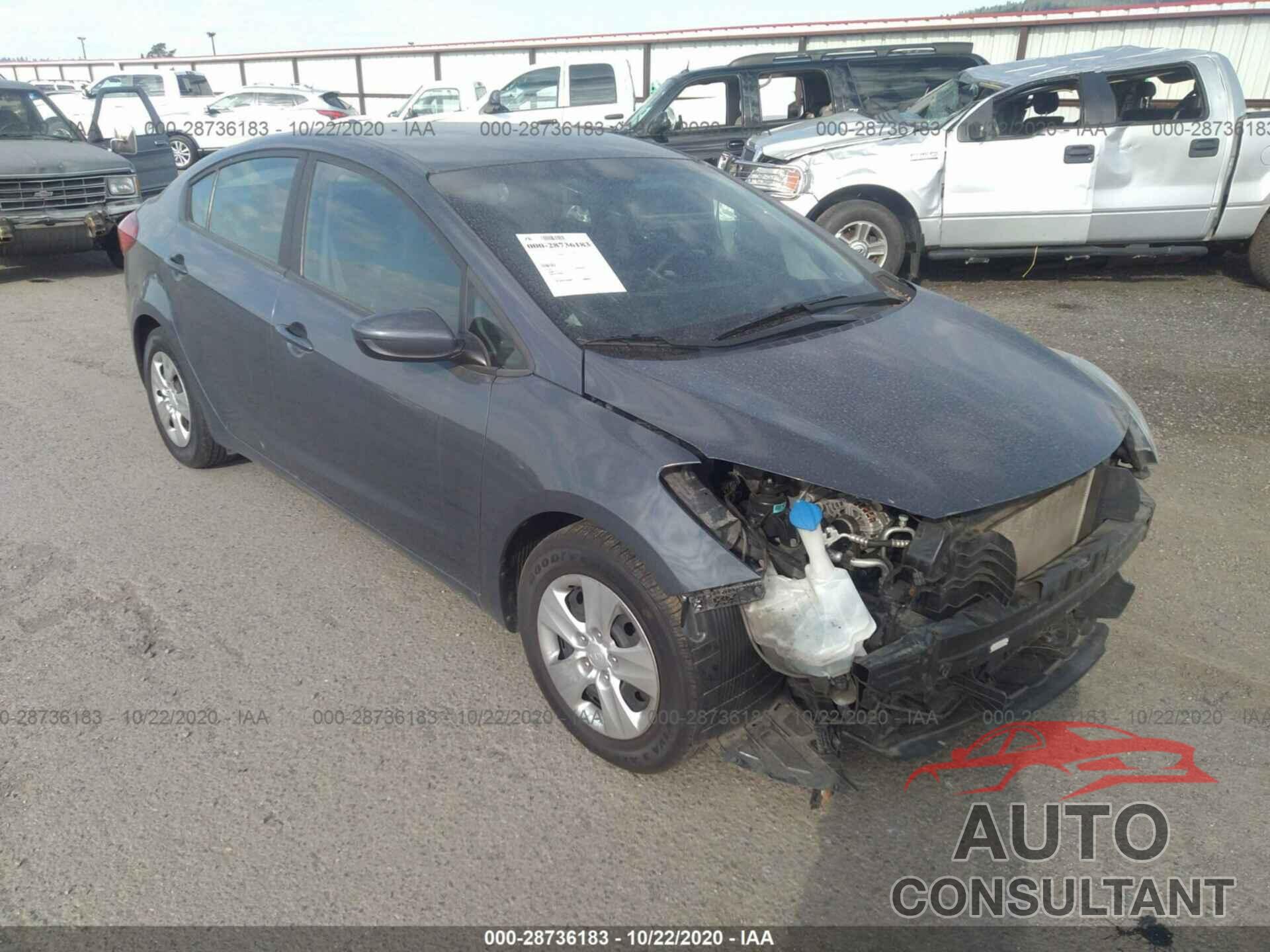 KIA FORTE 2016 - KNAFK4A69G5614067