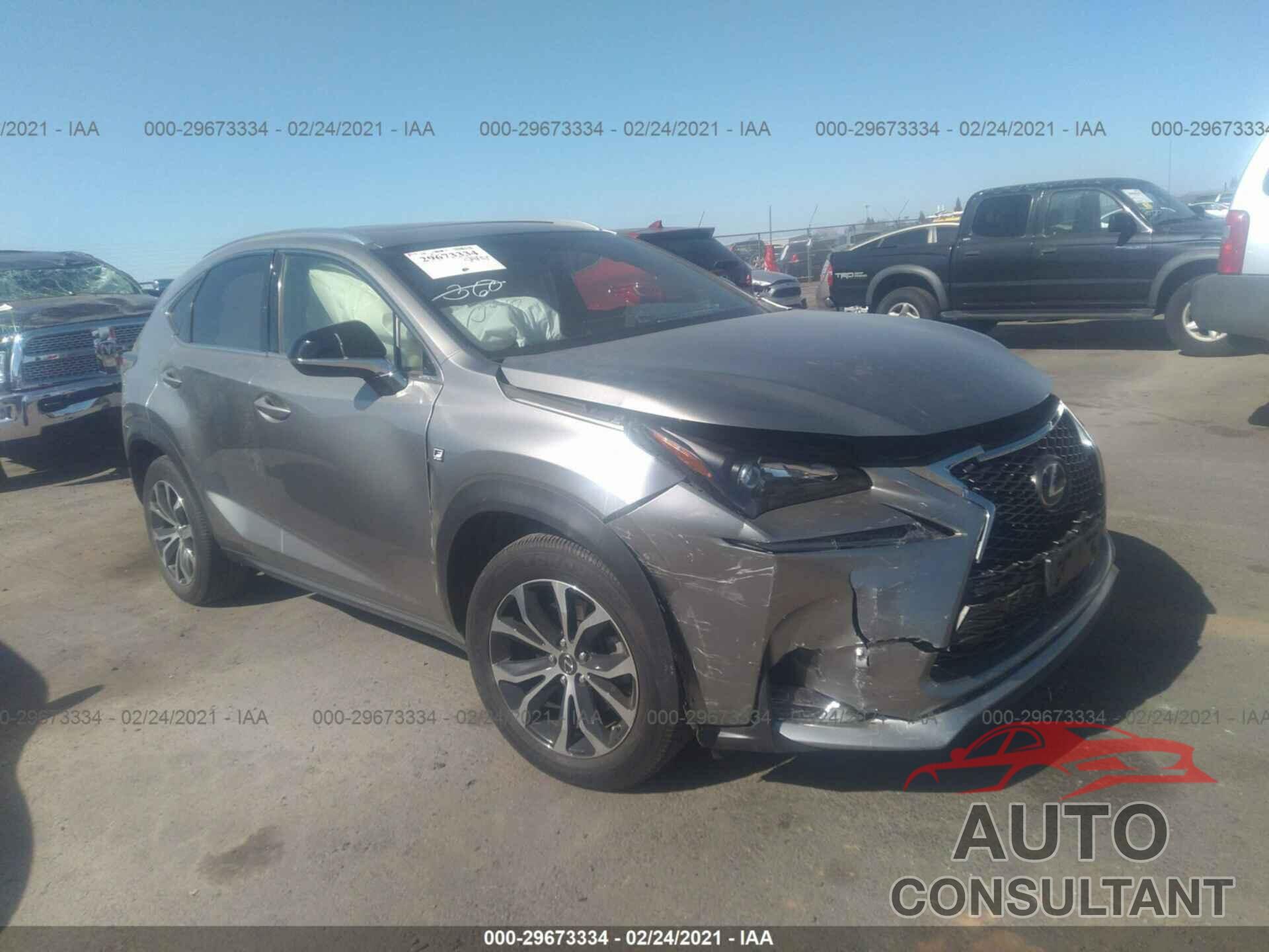 LEXUS NX 2017 - JTJYARBZ9H2076104