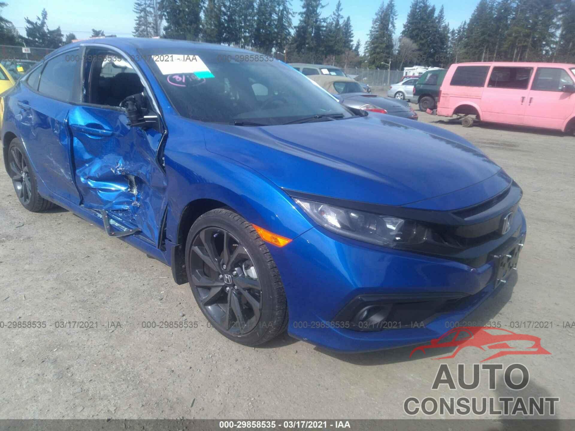 HONDA CIVIC SEDAN 2020 - 19XFC2F87LE200394