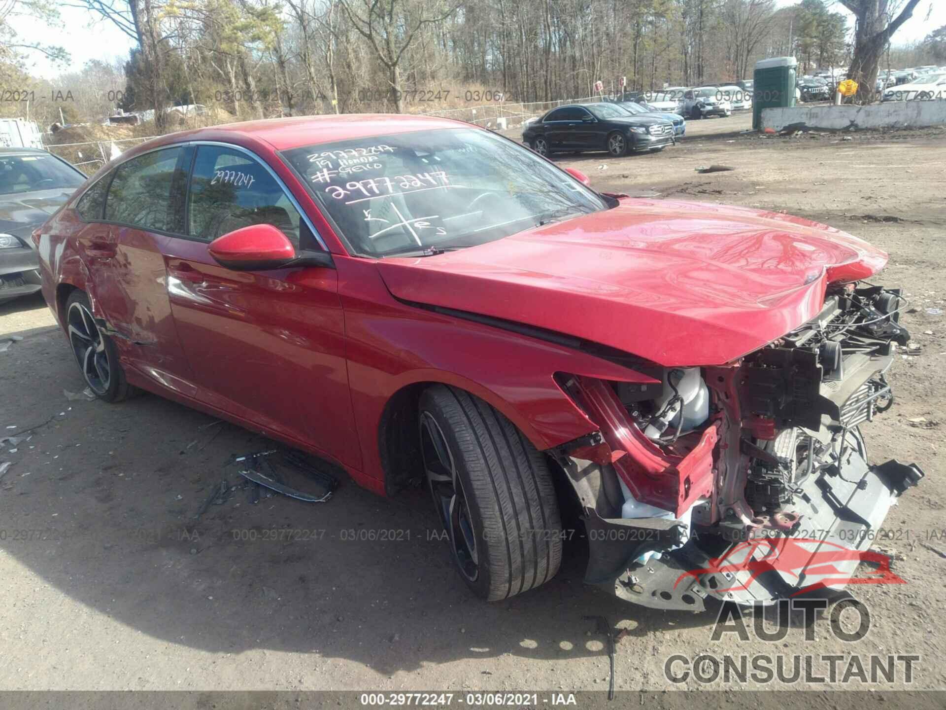 HONDA ACCORD SEDAN 2019 - 1HGCV1F33KA043350