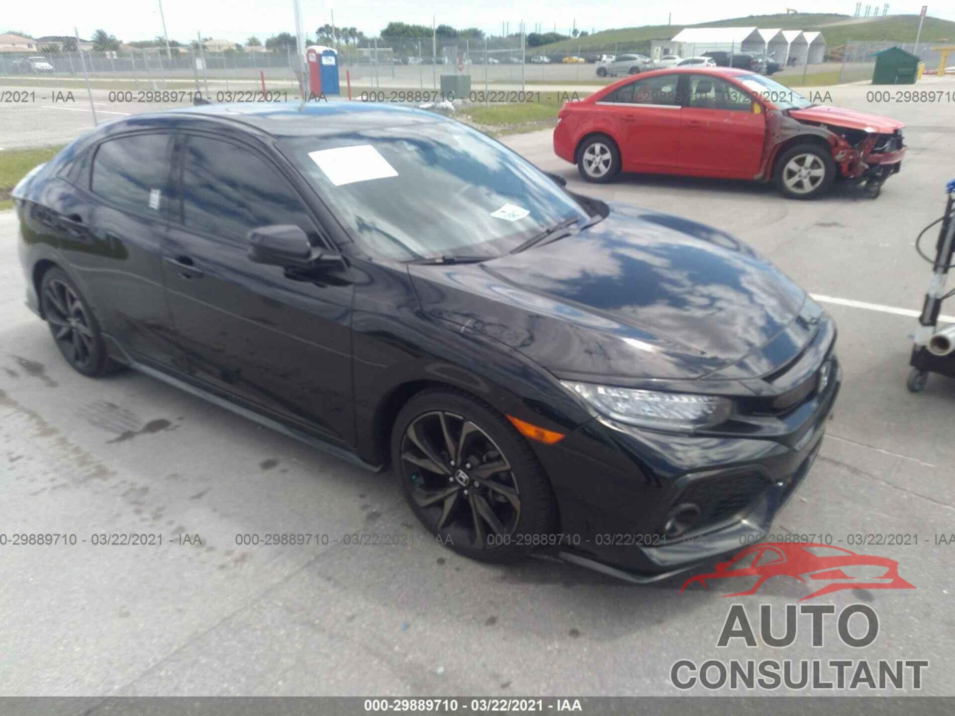 HONDA CIVIC HATCHBACK 2018 - SHHFK7H91JU226176