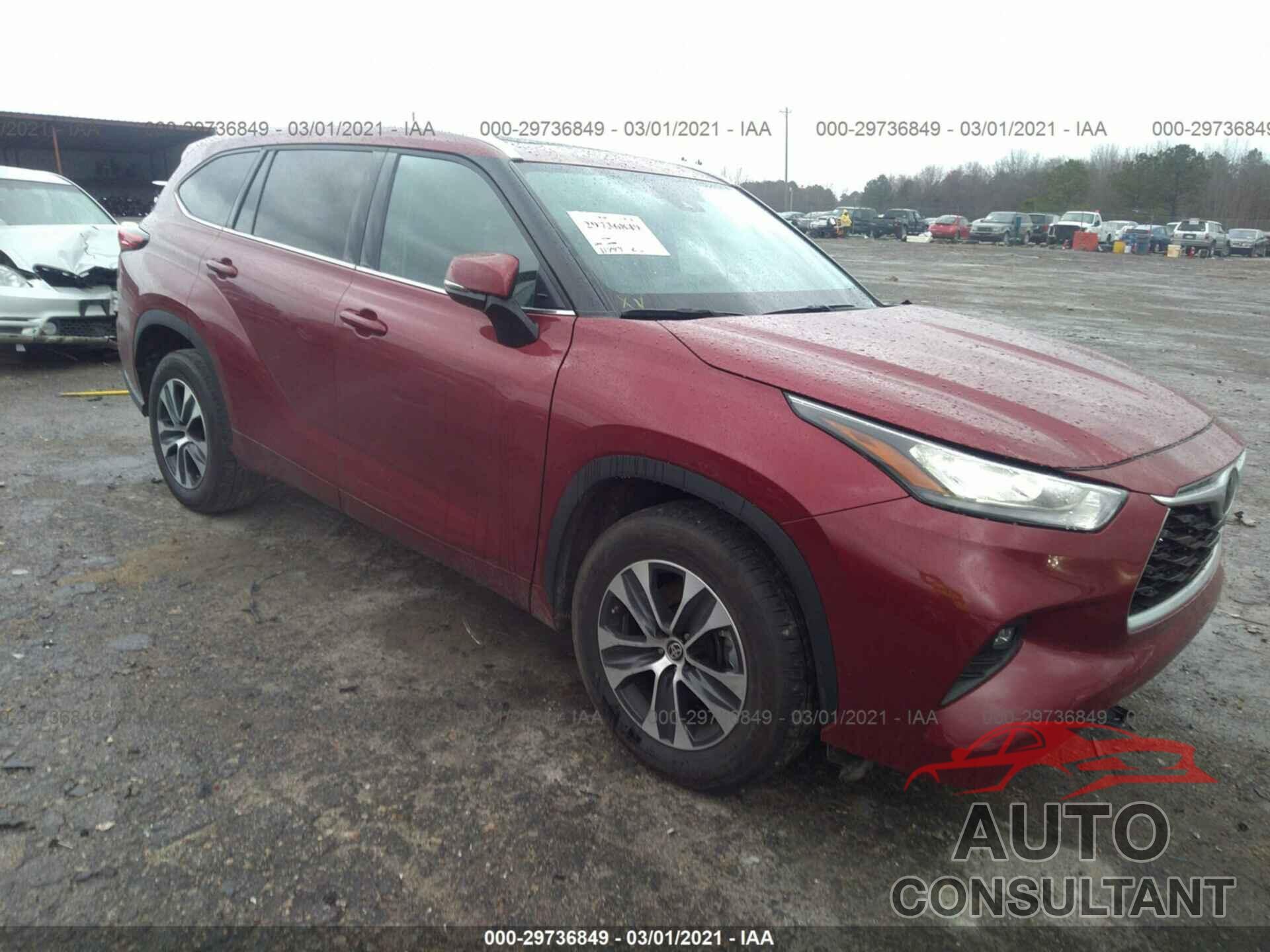 TOYOTA HIGHLANDER 2020 - 5TDGZRAH7LS012757