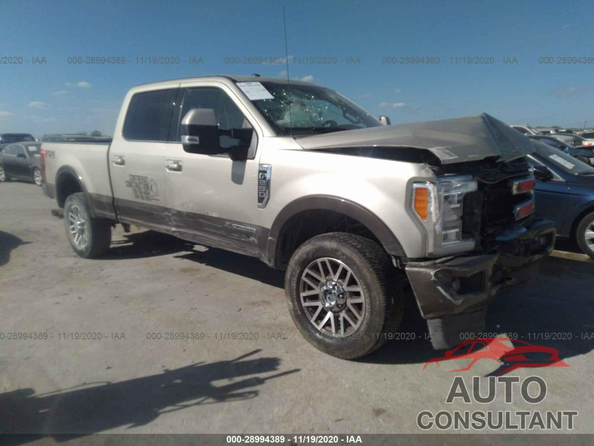 FORD SUPER DUTY F-250 SRW 2017 - 1FT7W2BT8HEE63678