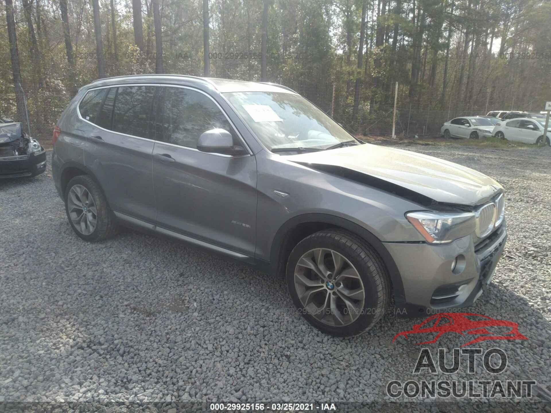 BMW X3 2016 - 5UXWZ7C51G0R31907