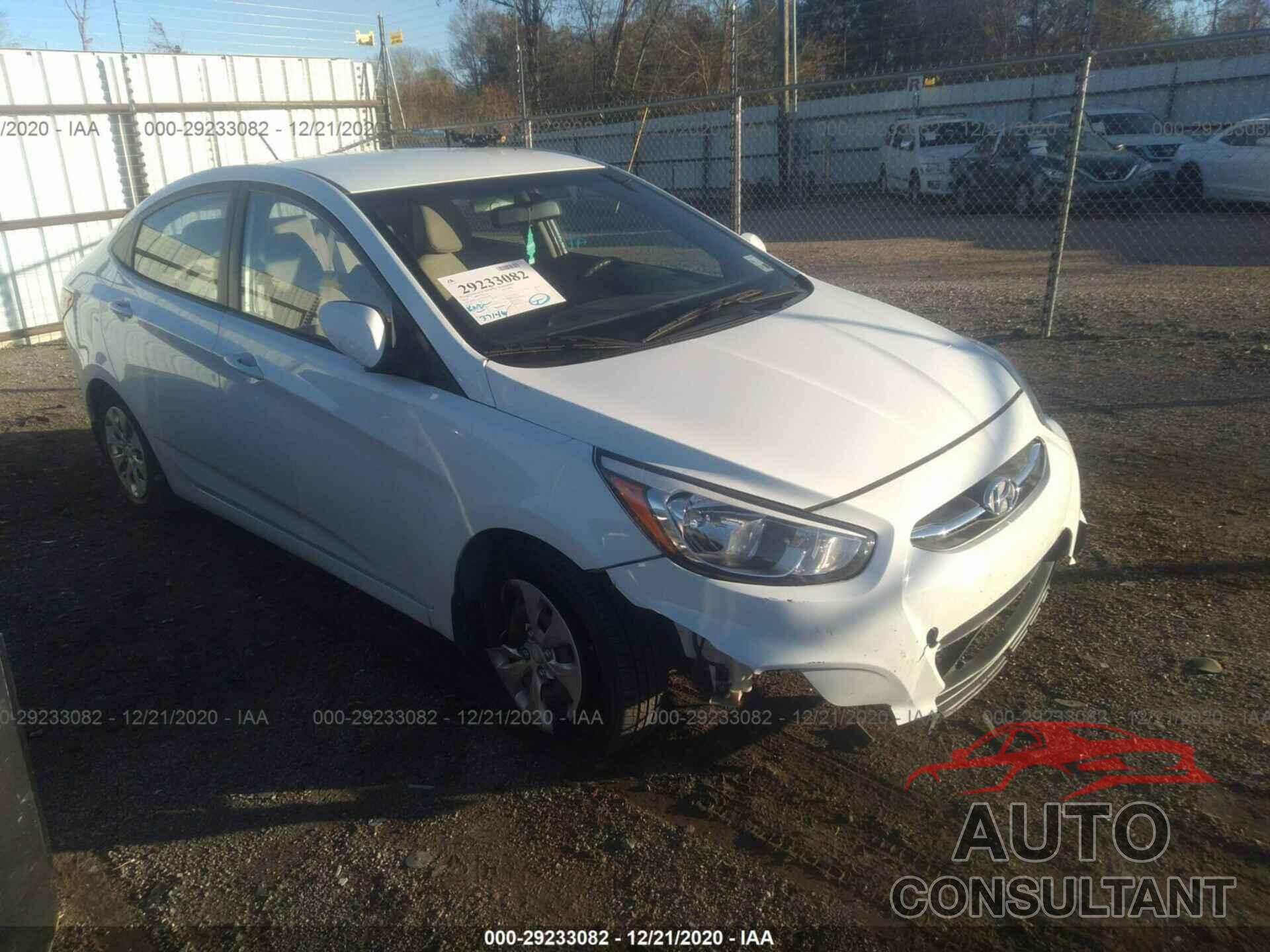 HYUNDAI ACCENT 2016 - KMHCT4AE7GU044095