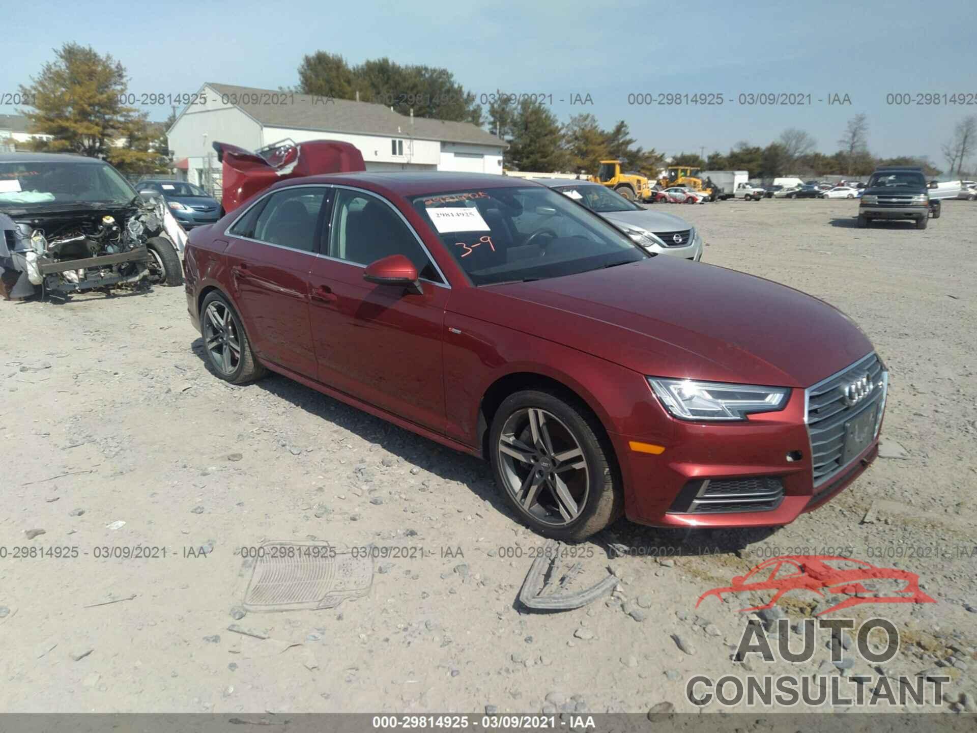 AUDI A4 2018 - WAUENAF49JA107869