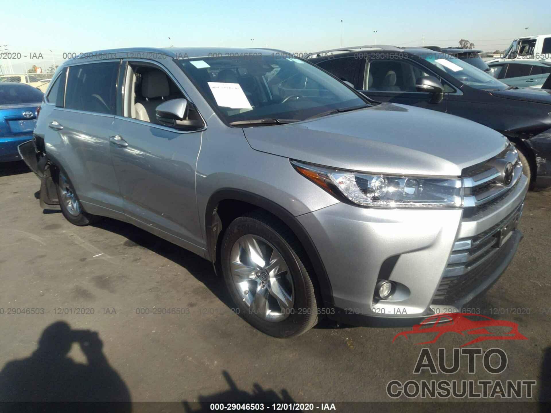 TOYOTA HIGHLANDER 2018 - 5TDDZRFH7JS867077