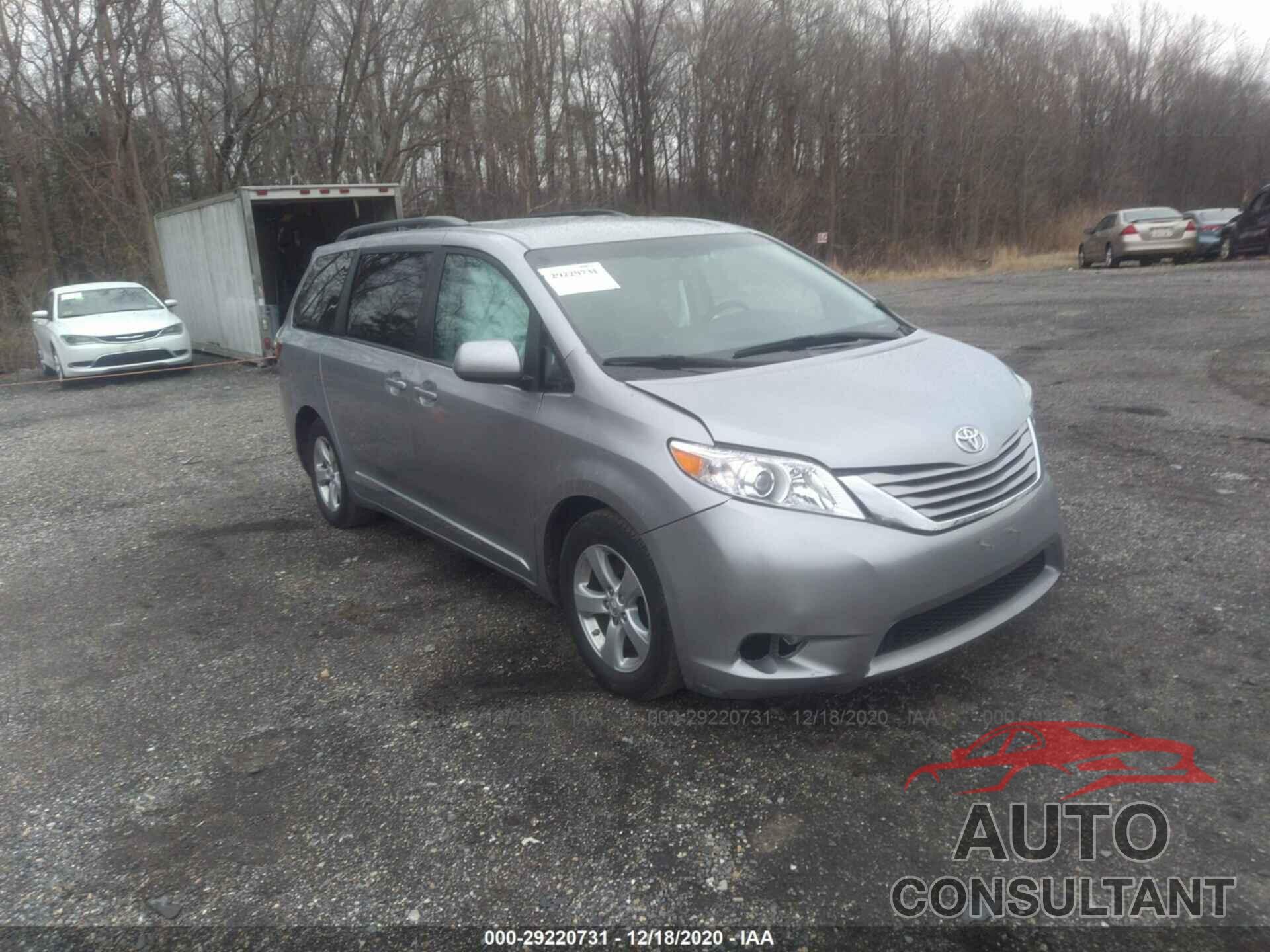 TOYOTA SIENNA 2017 - 5TDKZ3DC6HS873796