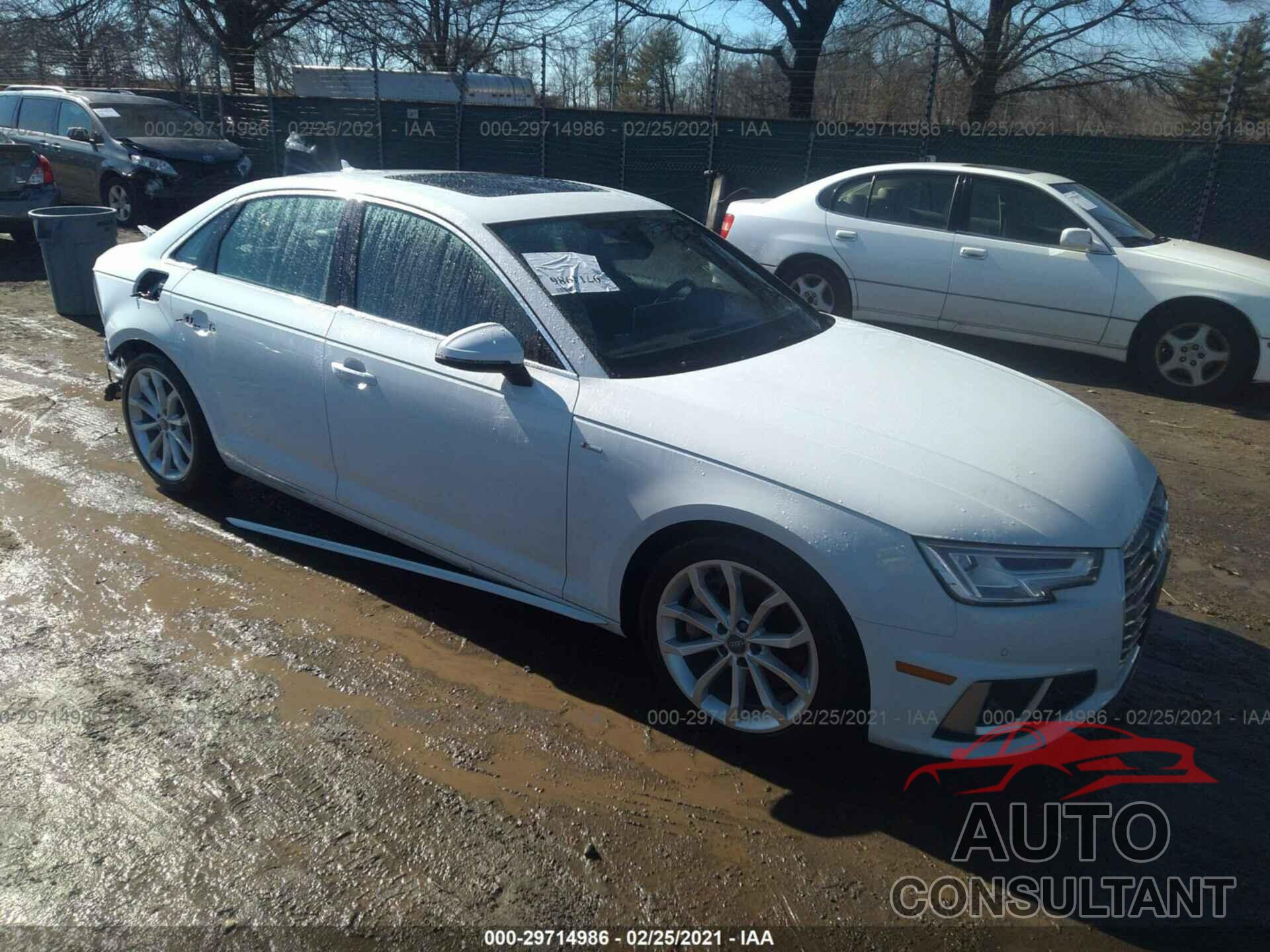 AUDI A4 2019 - WAUENAF40KA115778