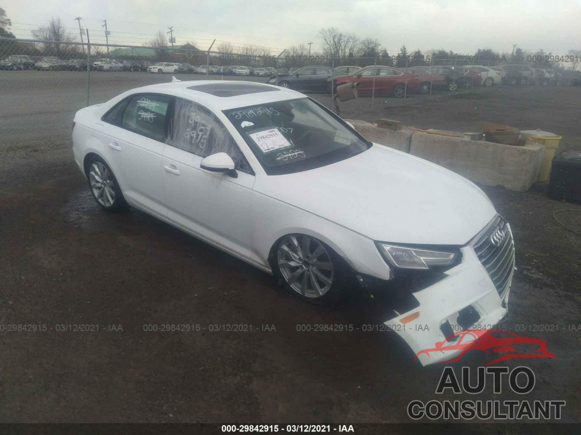 AUDI A4 2017 - WAUANAF48HN006744