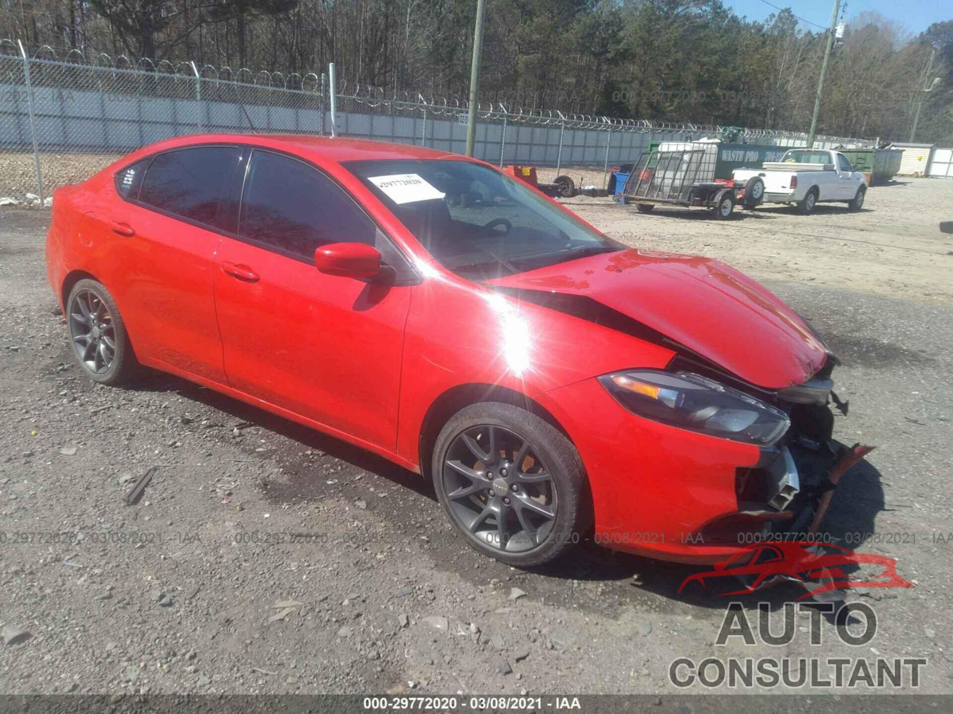 DODGE DART 2016 - 1C3CDFAA4GD682402