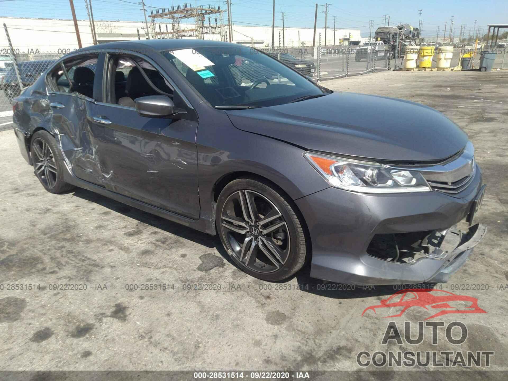 HONDA ACCORD SEDAN 2016 - 1HGCR2F50GA066216