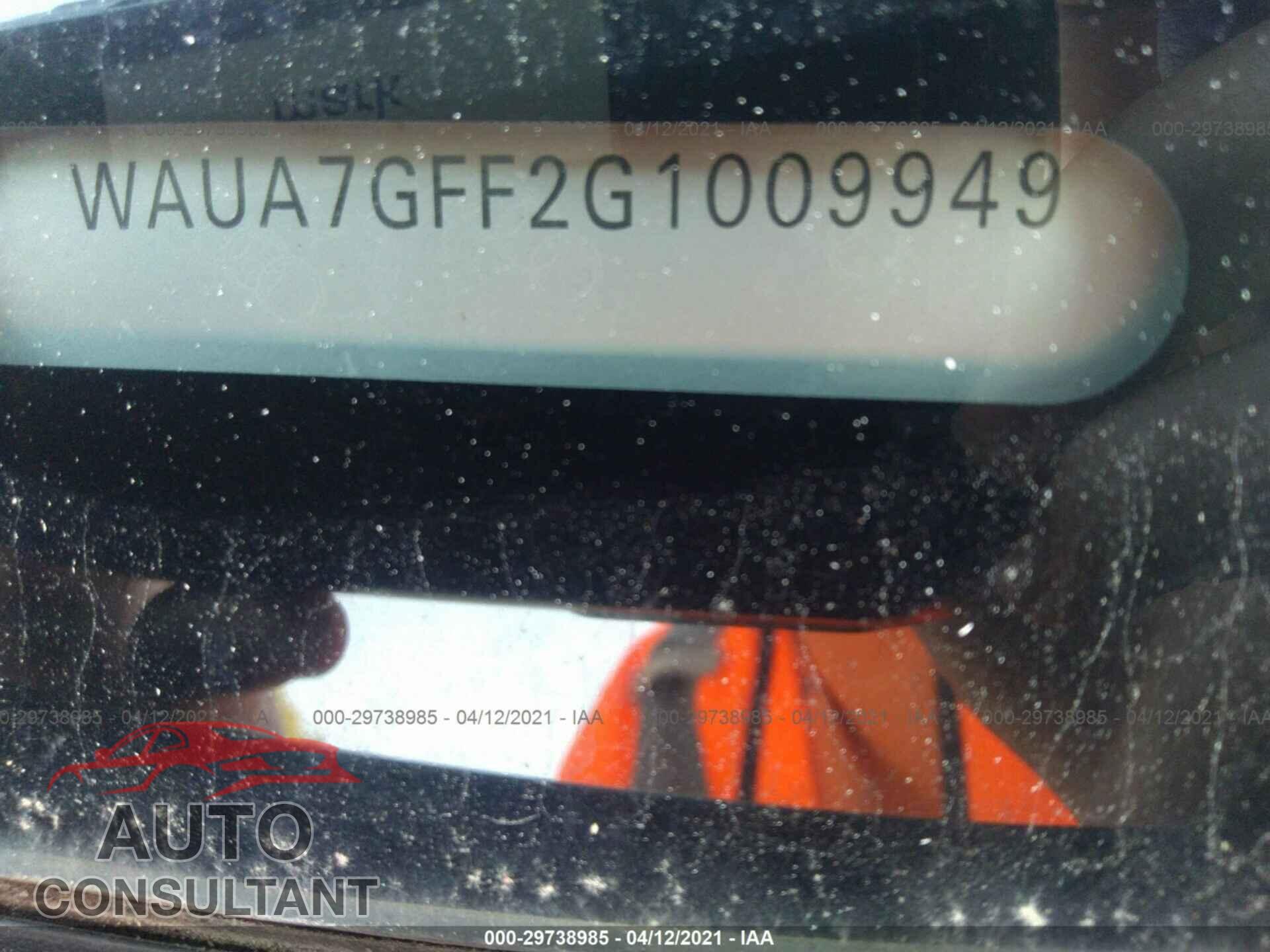 AUDI A3 2016 - WAUA7GFF2G1009949