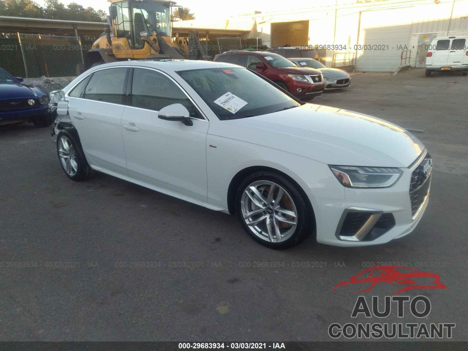 AUDI A4 2020 - WAUENAF48LA067738