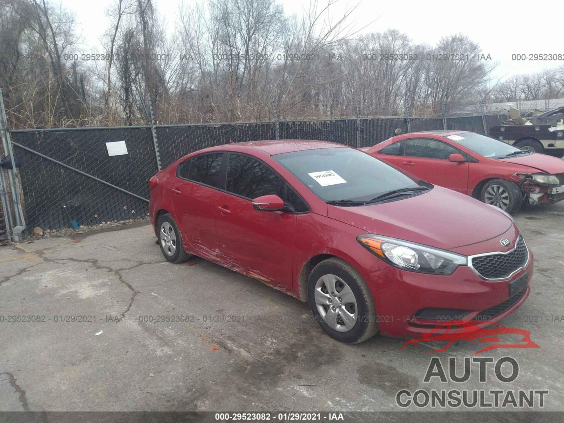 KIA FORTE 2016 - KNAFX4A62G5523711