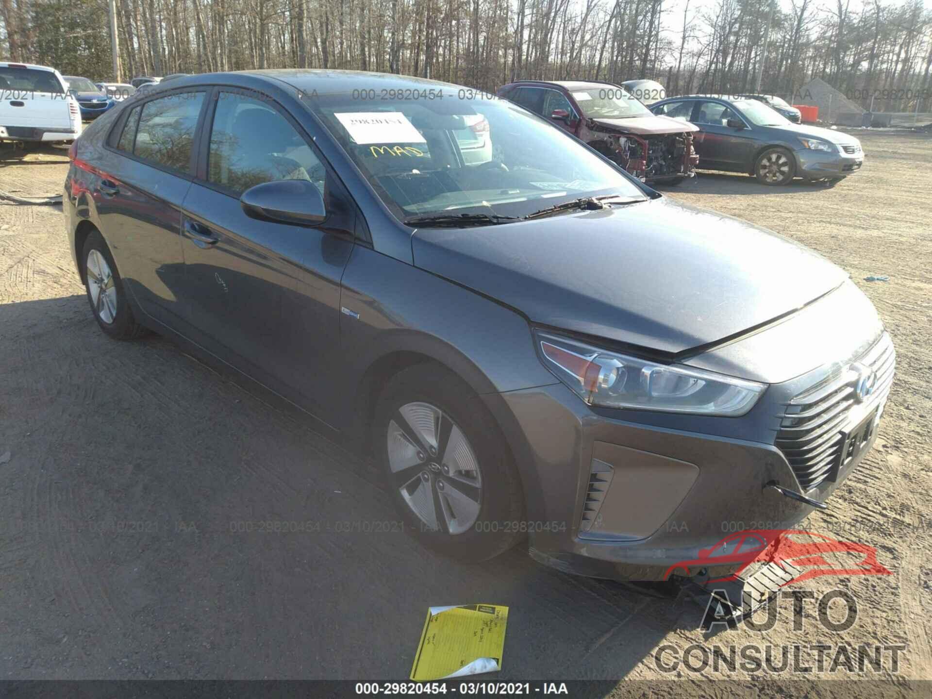 HYUNDAI IONIQ HYBRID 2019 - KMHC65LC2KU171631