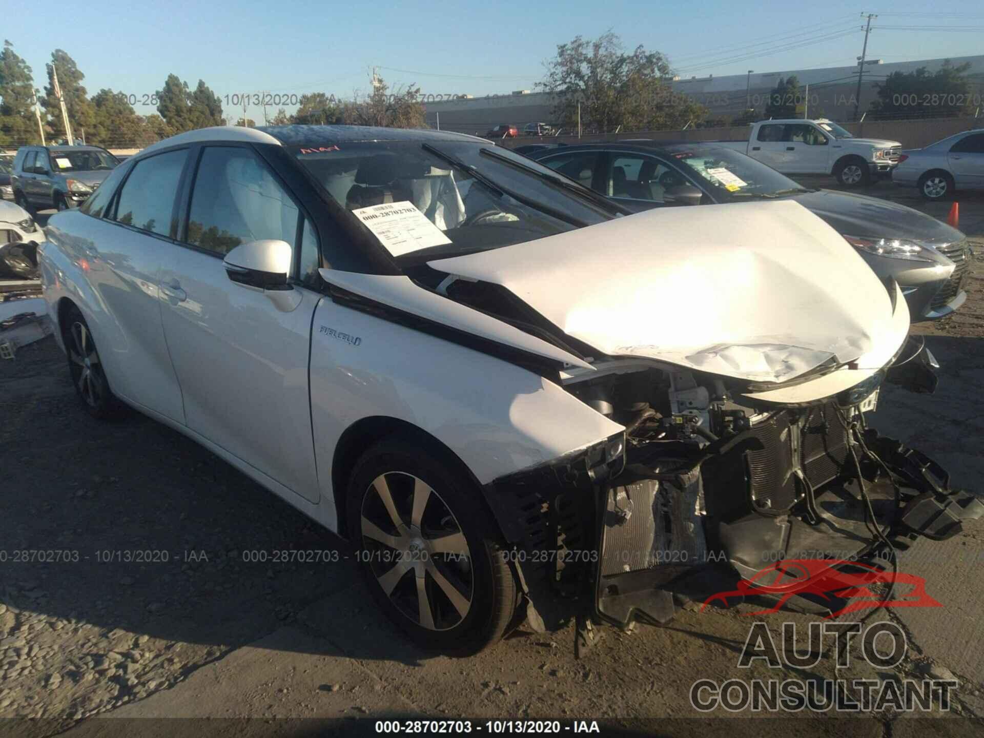 TOYOTA MIRAI 2019 - JTDBVRBD6KA006543