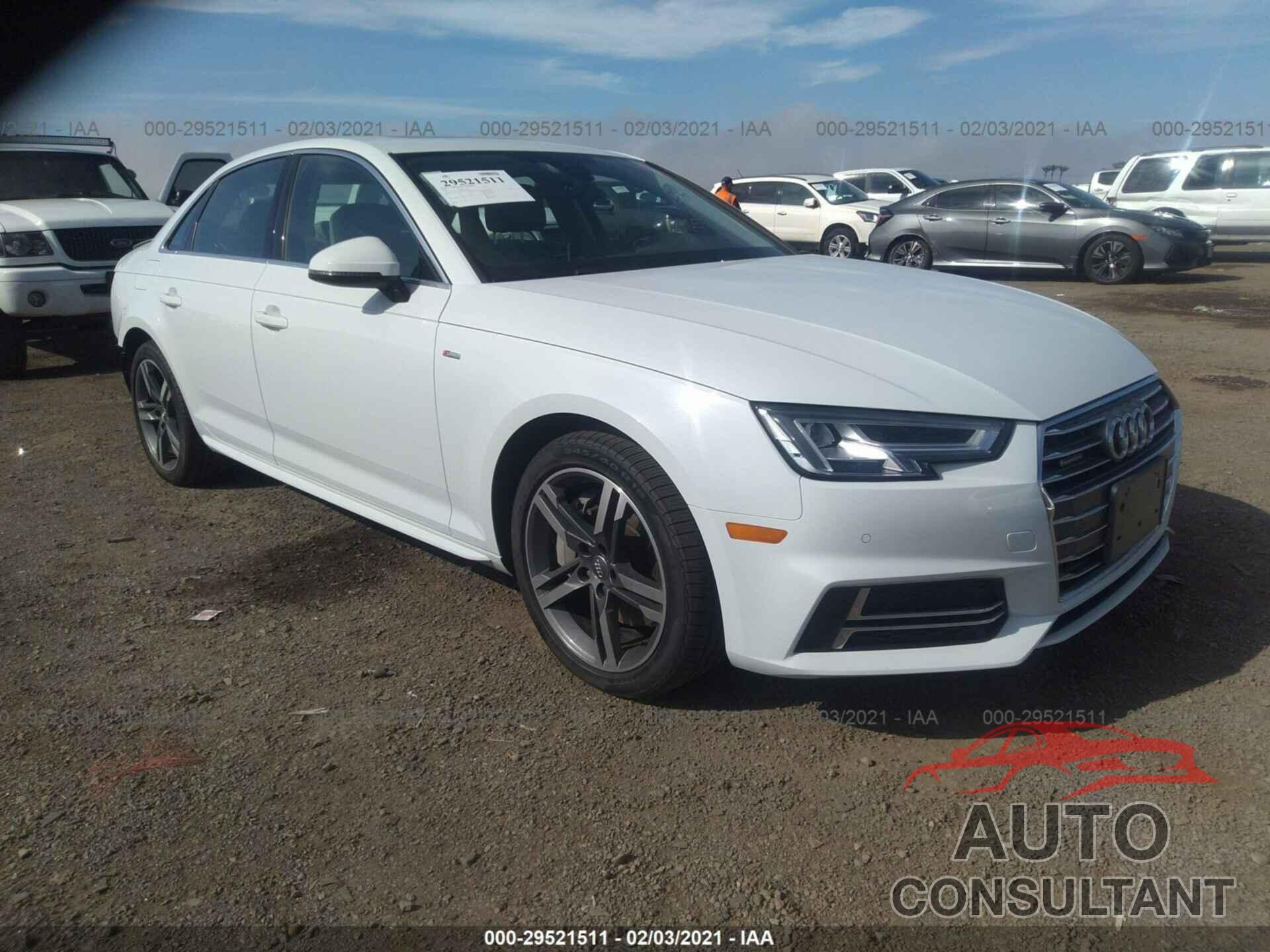 AUDI A4 2017 - WAUENAF40HN057981