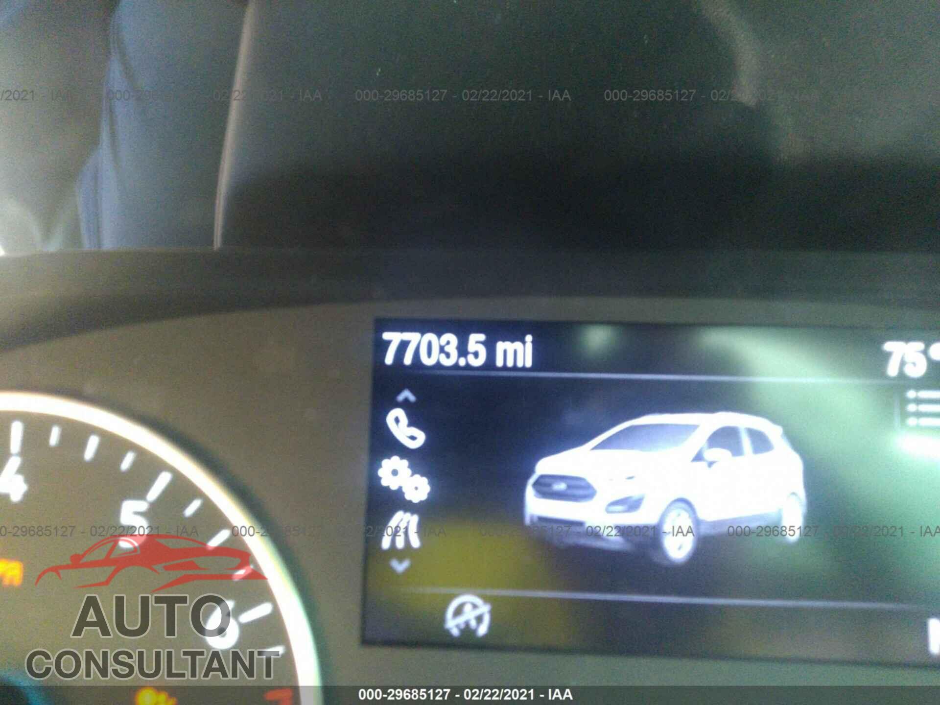 FORD ECOSPORT 2020 - MAJ6S3KL7LC358251