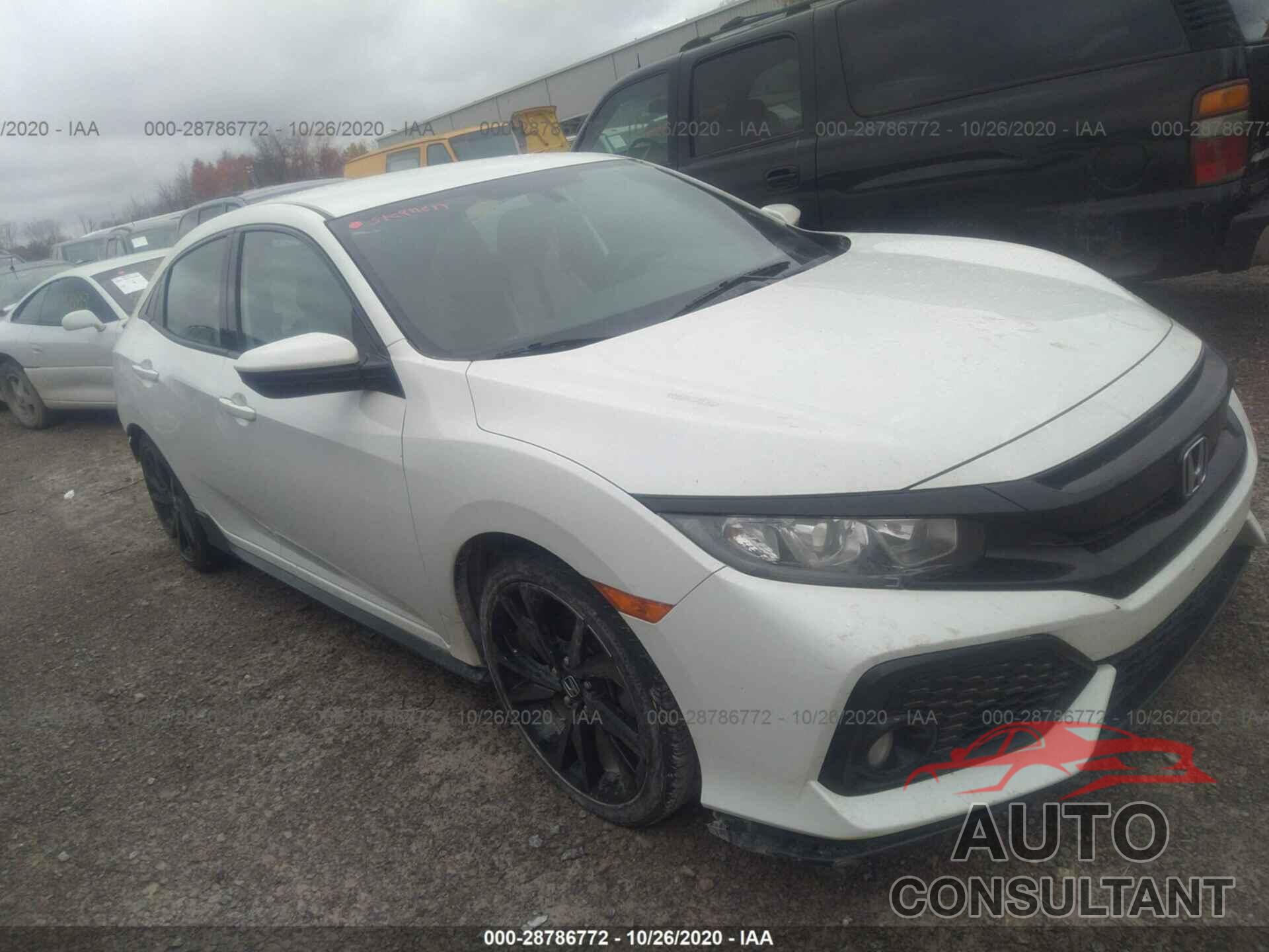 HONDA CIVIC HATCHBACK 2018 - SHHFK7G48JU209882