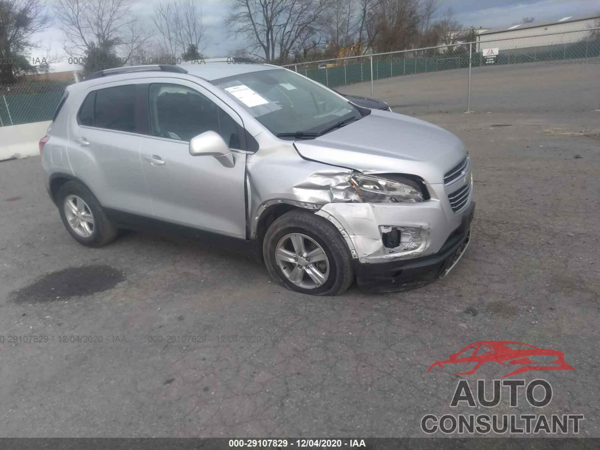 CHEVROLET TRAX 2016 - 3GNCJLSB1GL271390