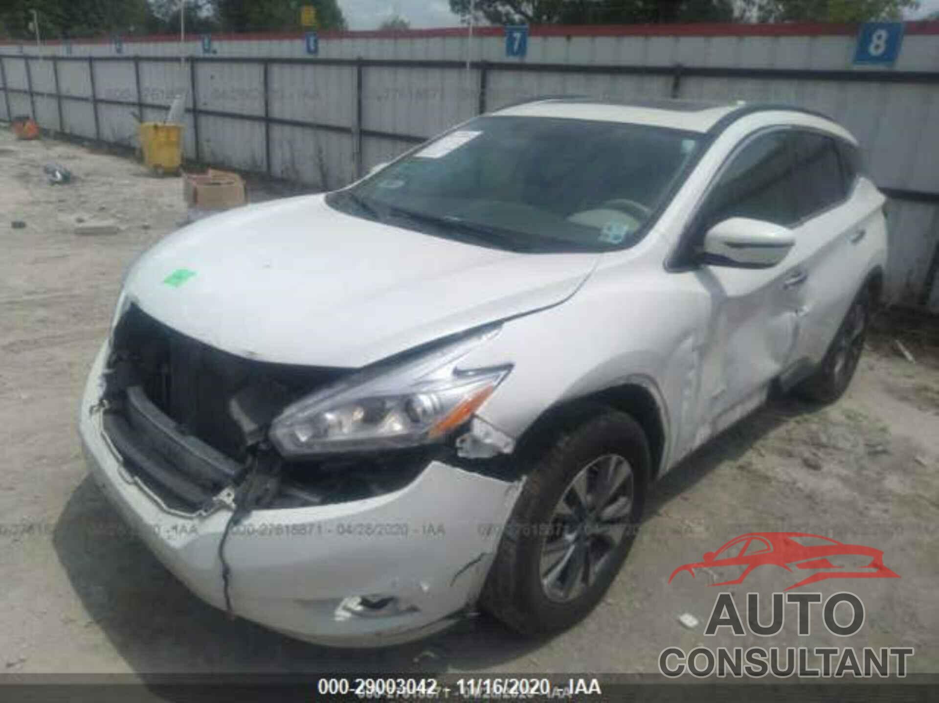 NISSAN MURANO 2017 - 5N1AZ2MG6HN130436