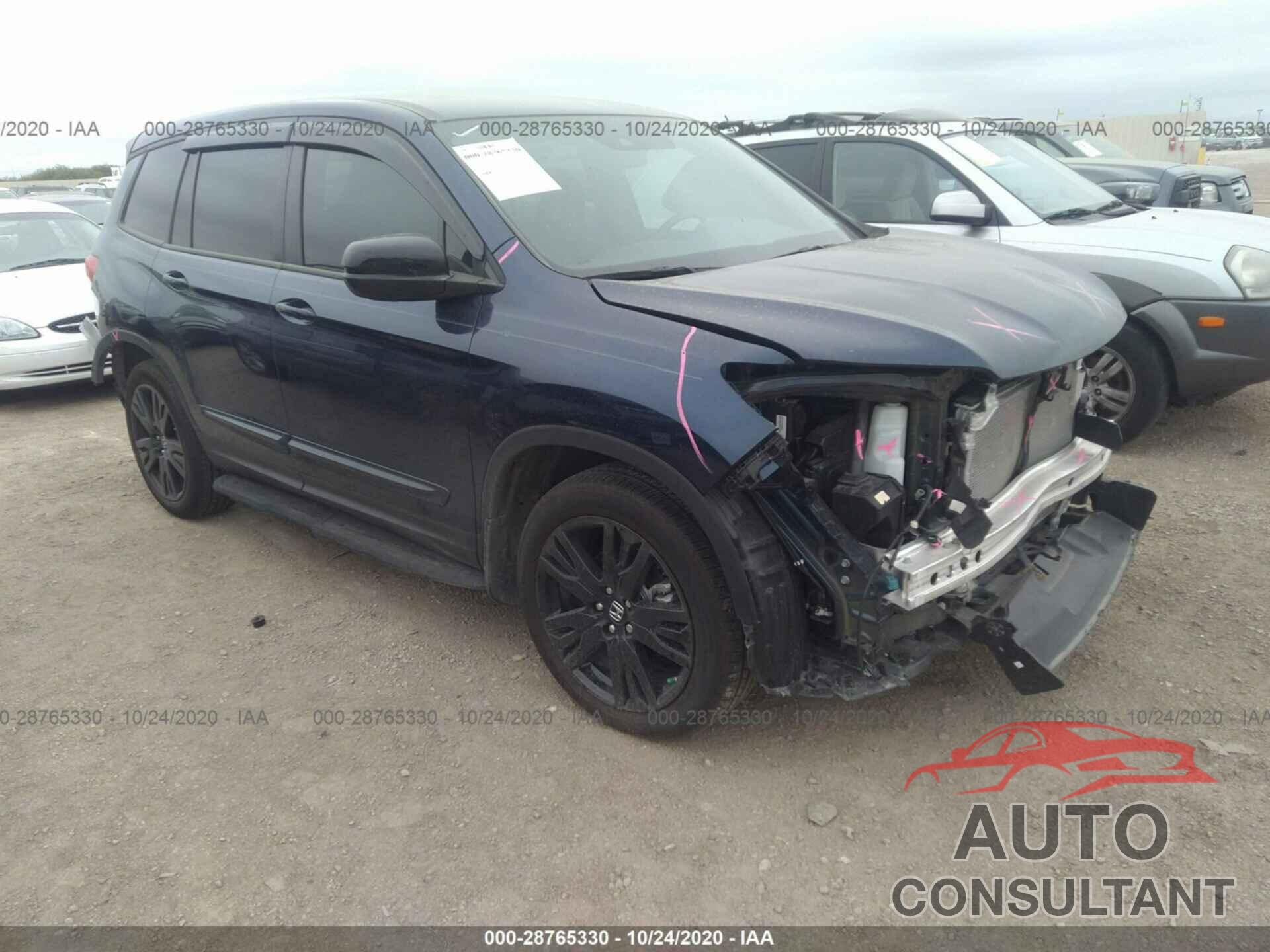 HONDA PASSPORT 2019 - 5FNYF7H21KB008743