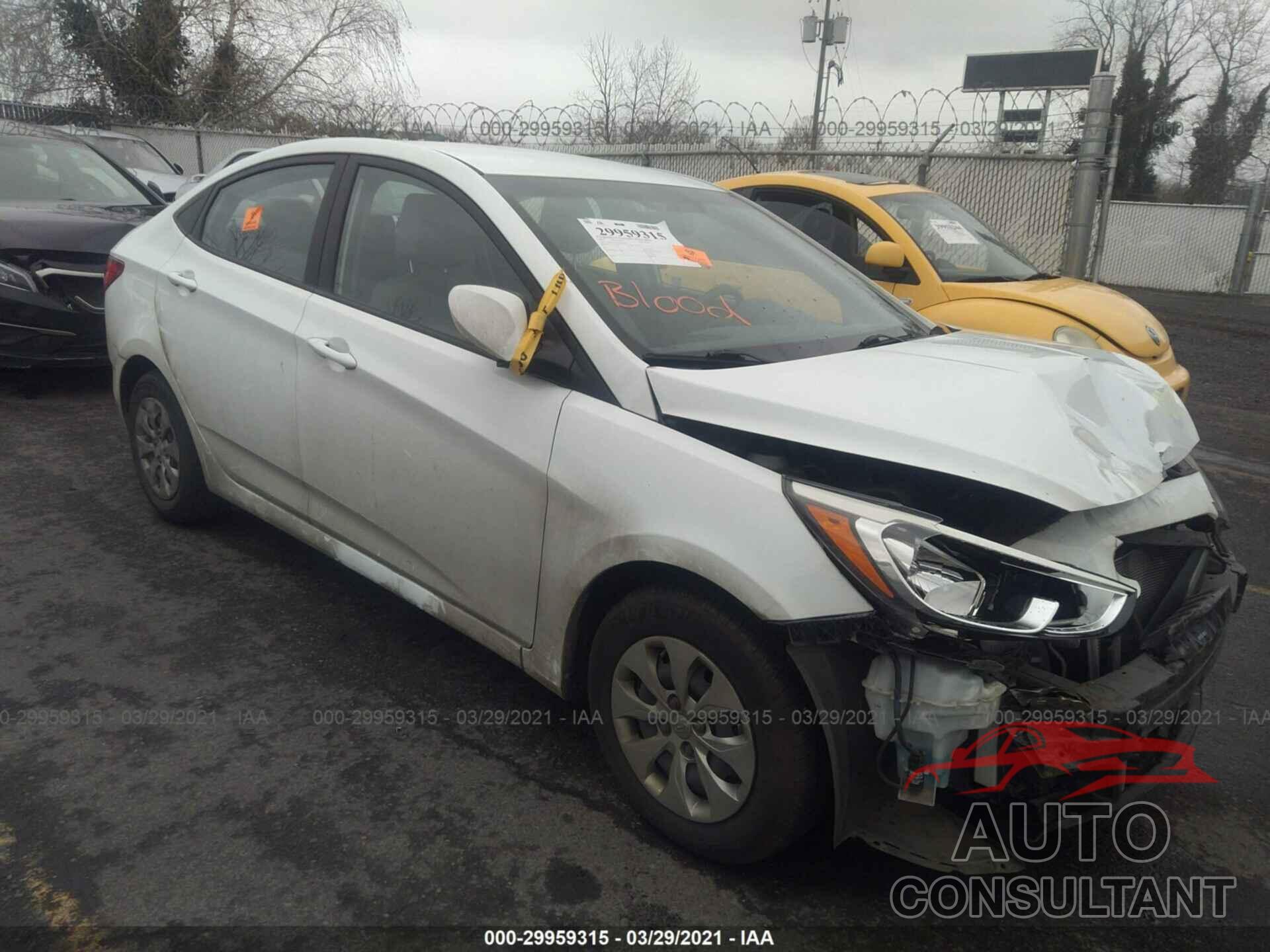 HYUNDAI ACCENT 2016 - KMHCT4AE3GU092936