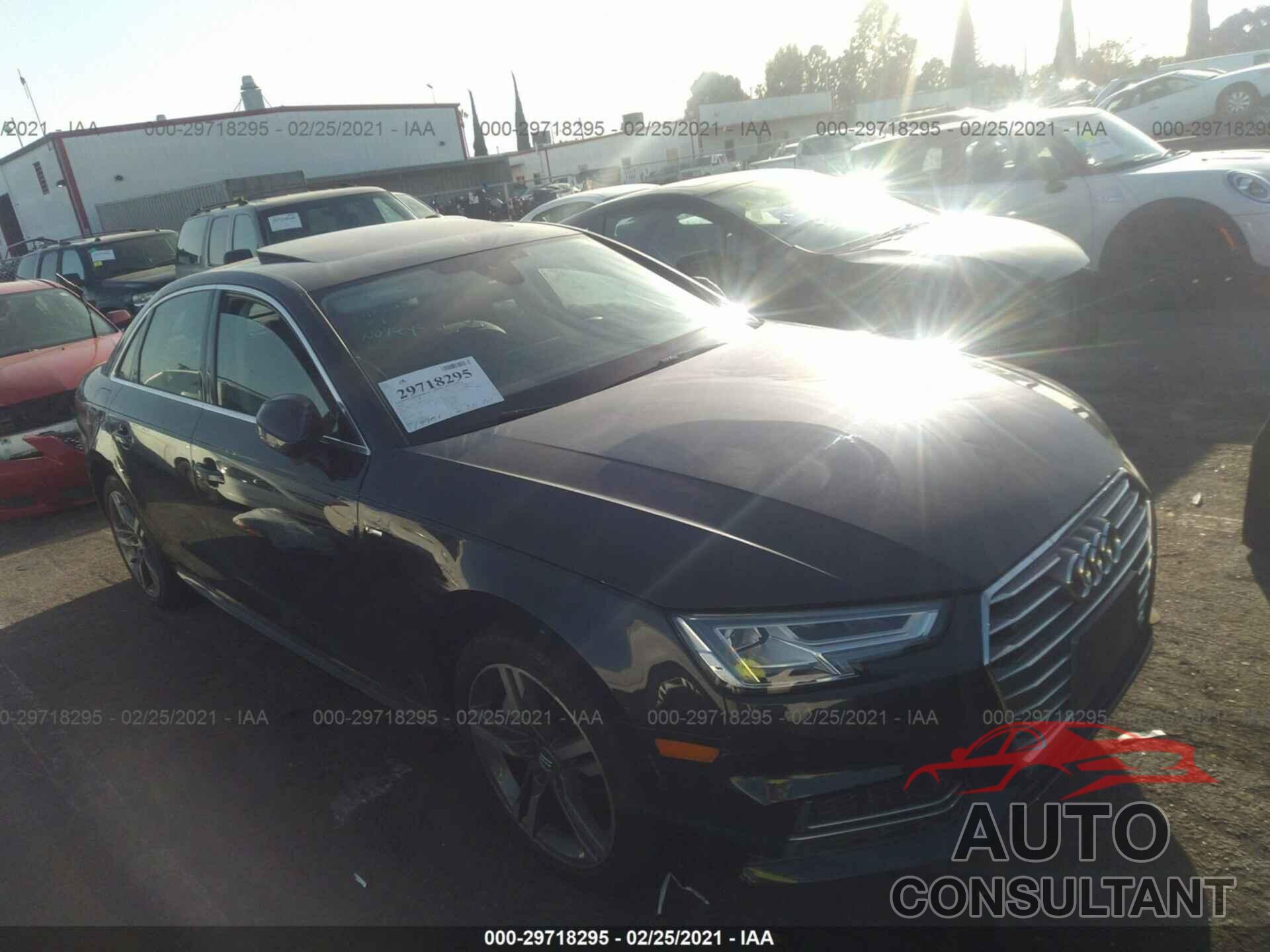 AUDI A4 2018 - WAUENAF46JA230996