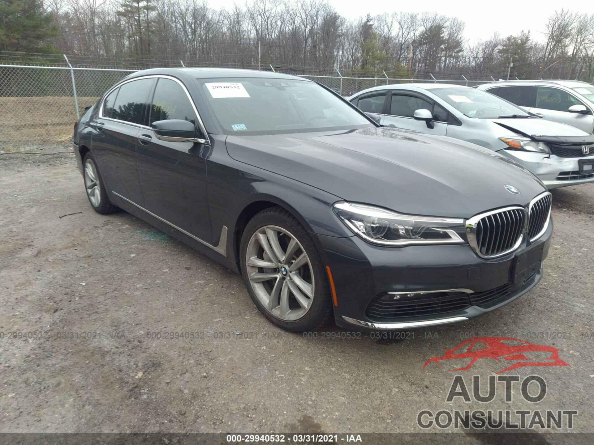 BMW 7 SERIES 2016 - WBA7F2C50GG416905