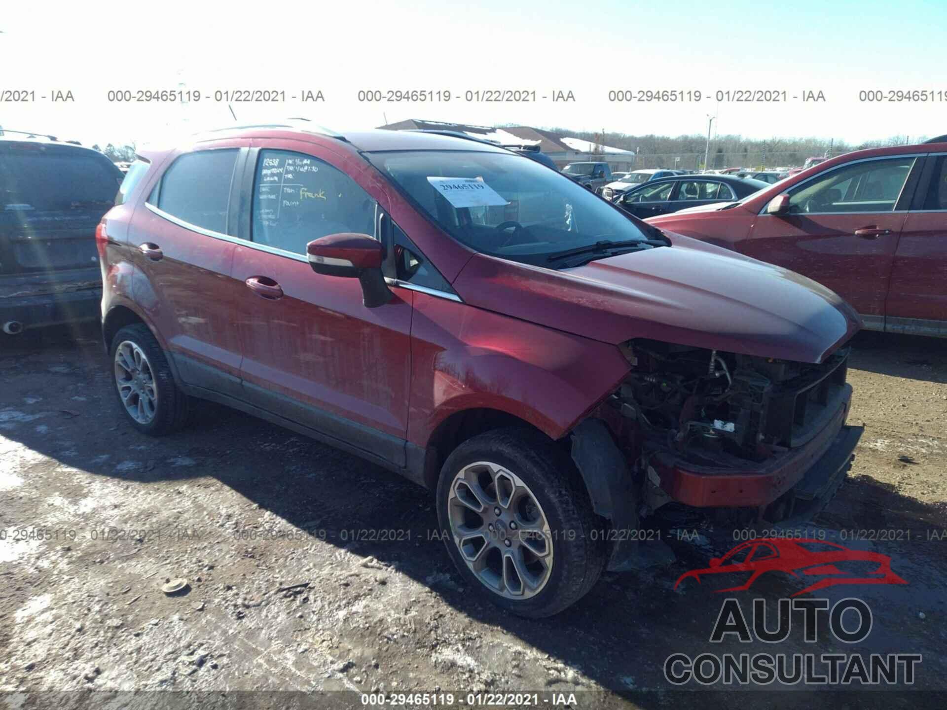 FORD ECOSPORT 2018 - MAJ6P1WL3JC216590