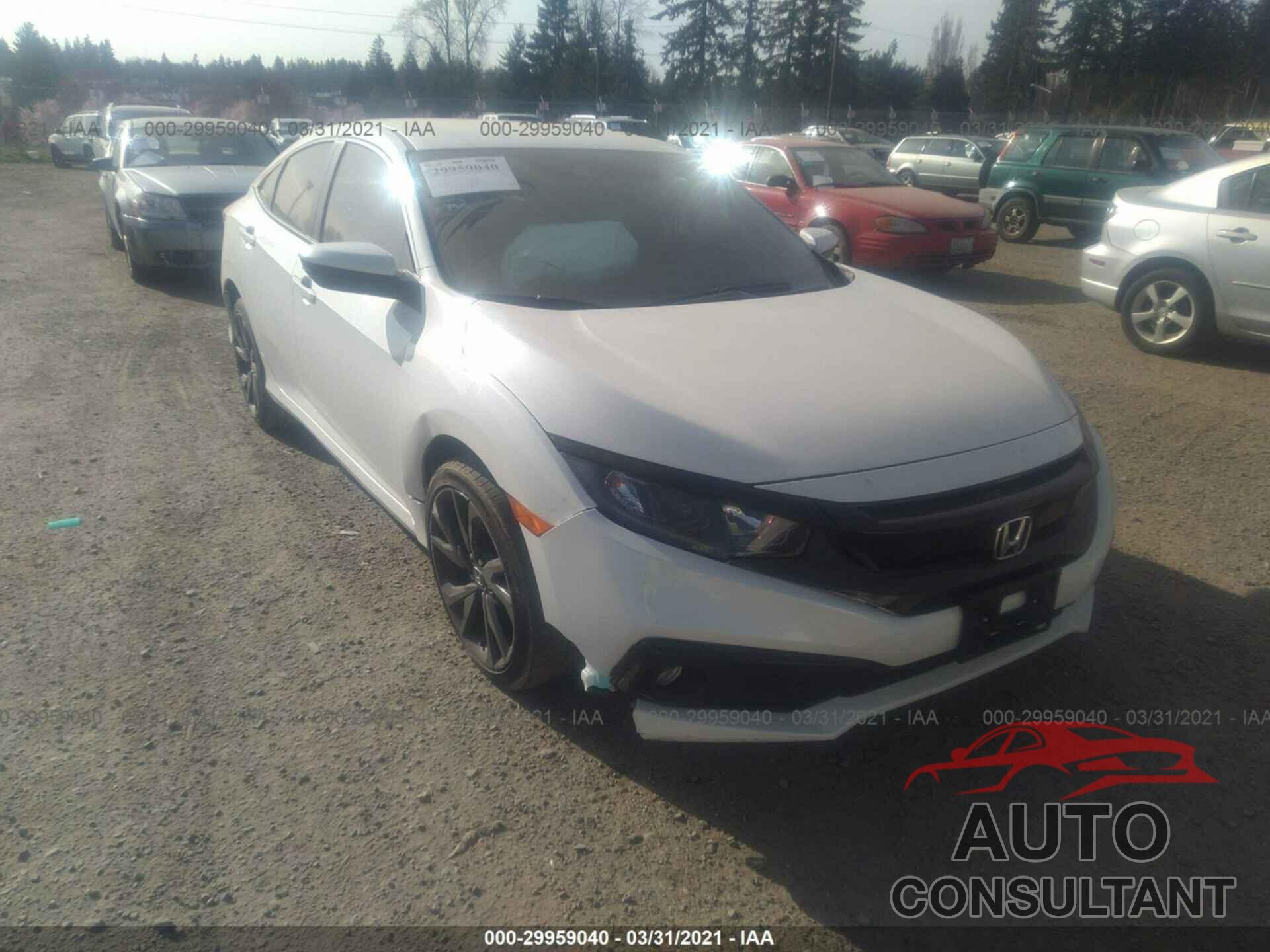 HONDA CIVIC SEDAN 2019 - 2HGFC2F8XKH504341