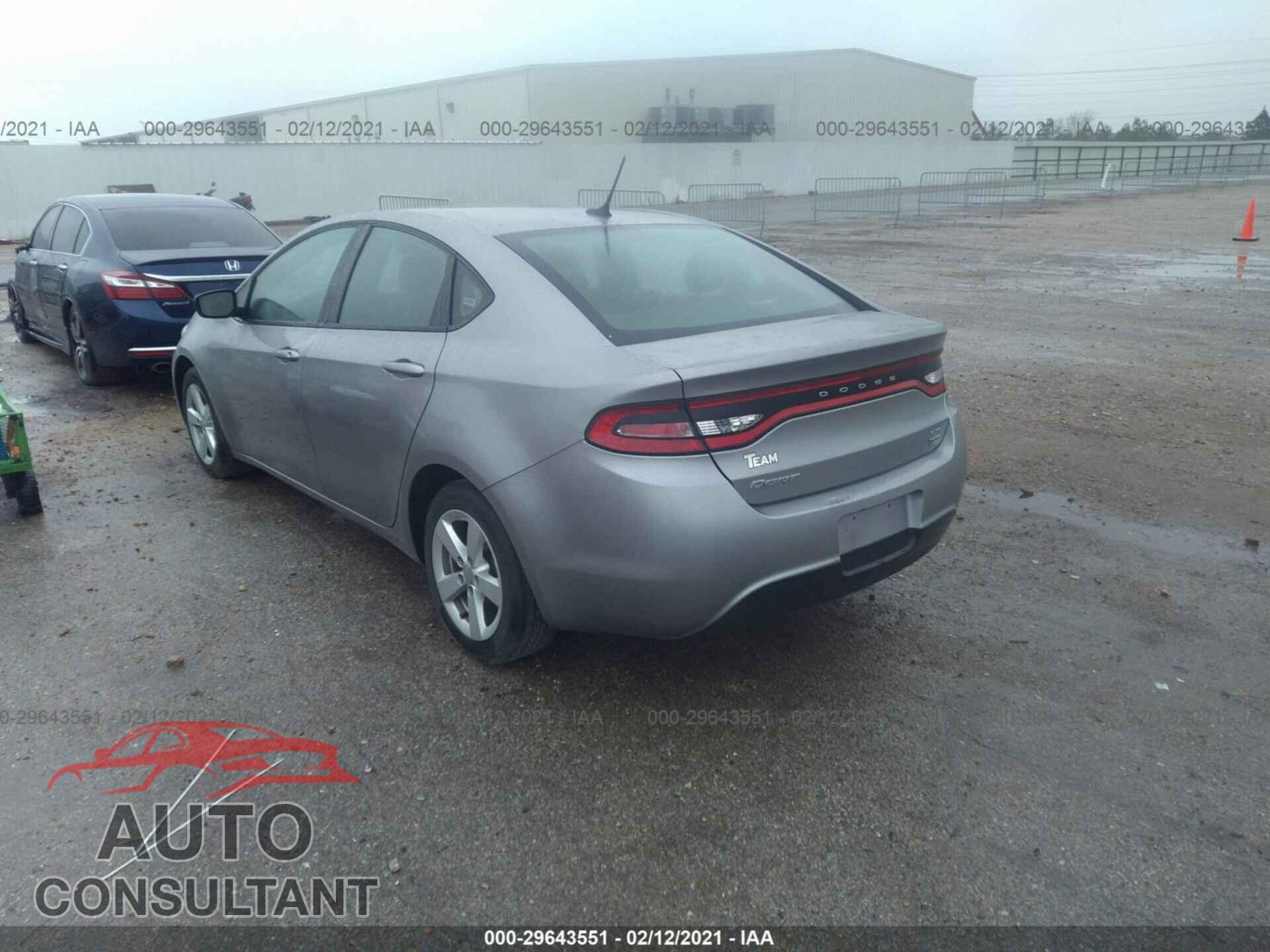 DODGE DART 2016 - 1C3CDFBA4GD652704