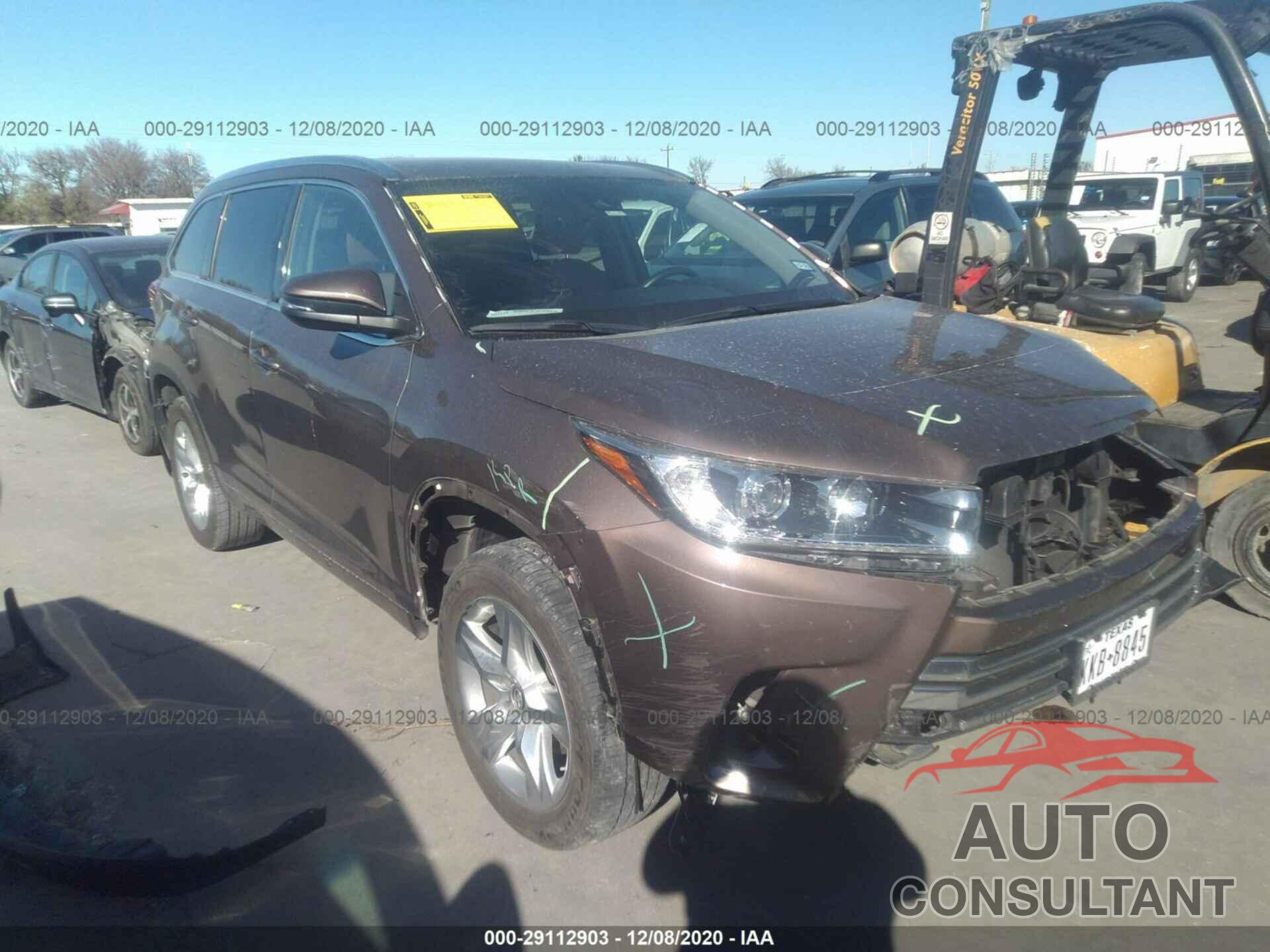 TOYOTA HIGHLANDER 2018 - 5TDYZRFH1JS235354