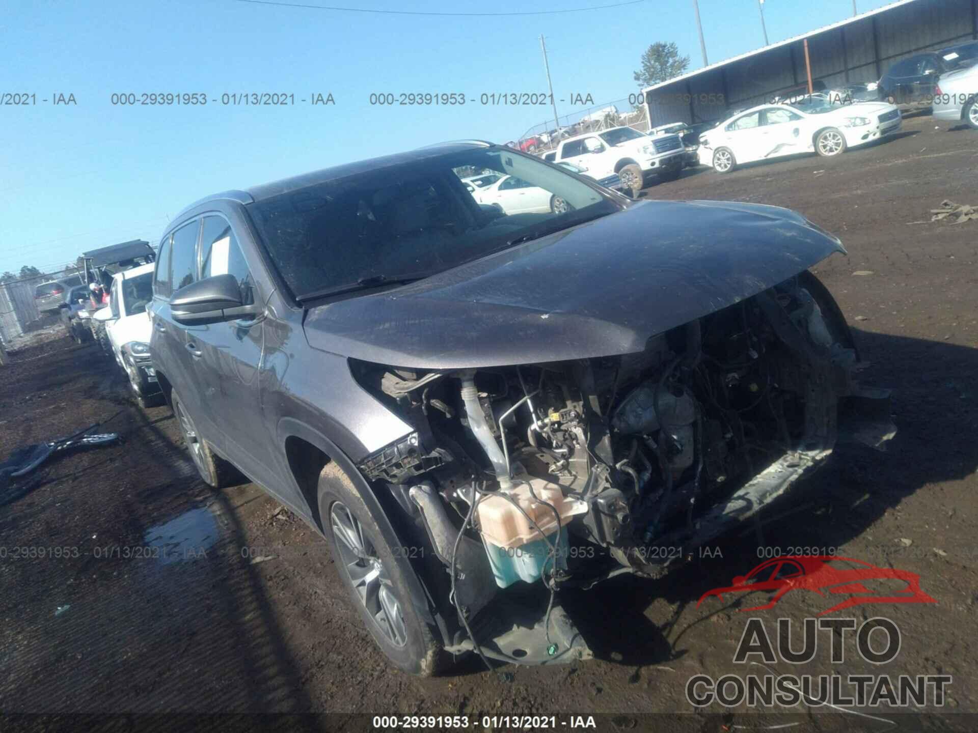 TOYOTA HIGHLANDER 2016 - 5TDKKRFH8GS186351