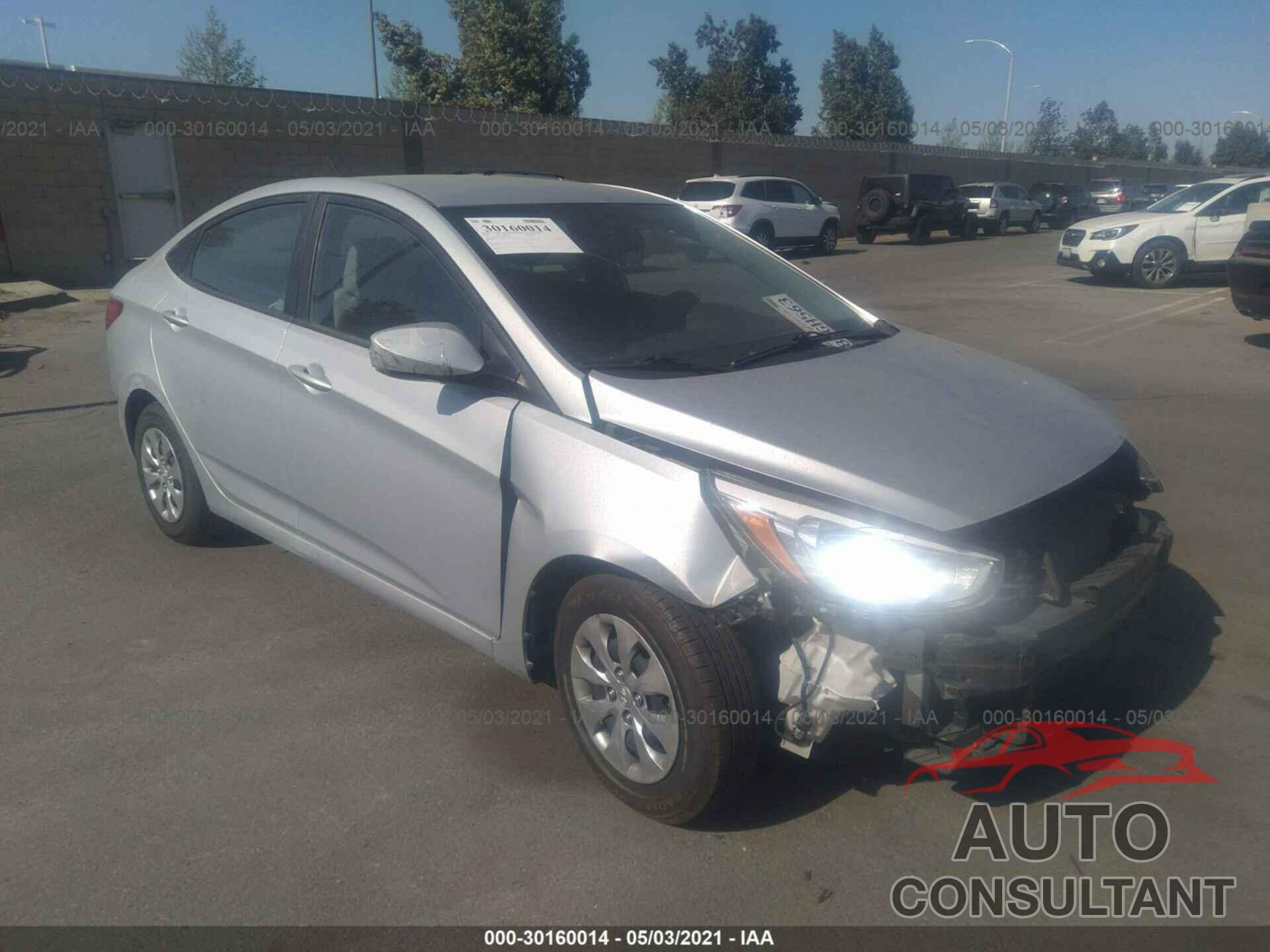 HYUNDAI ACCENT 2017 - KMHCT4AEXHU312736