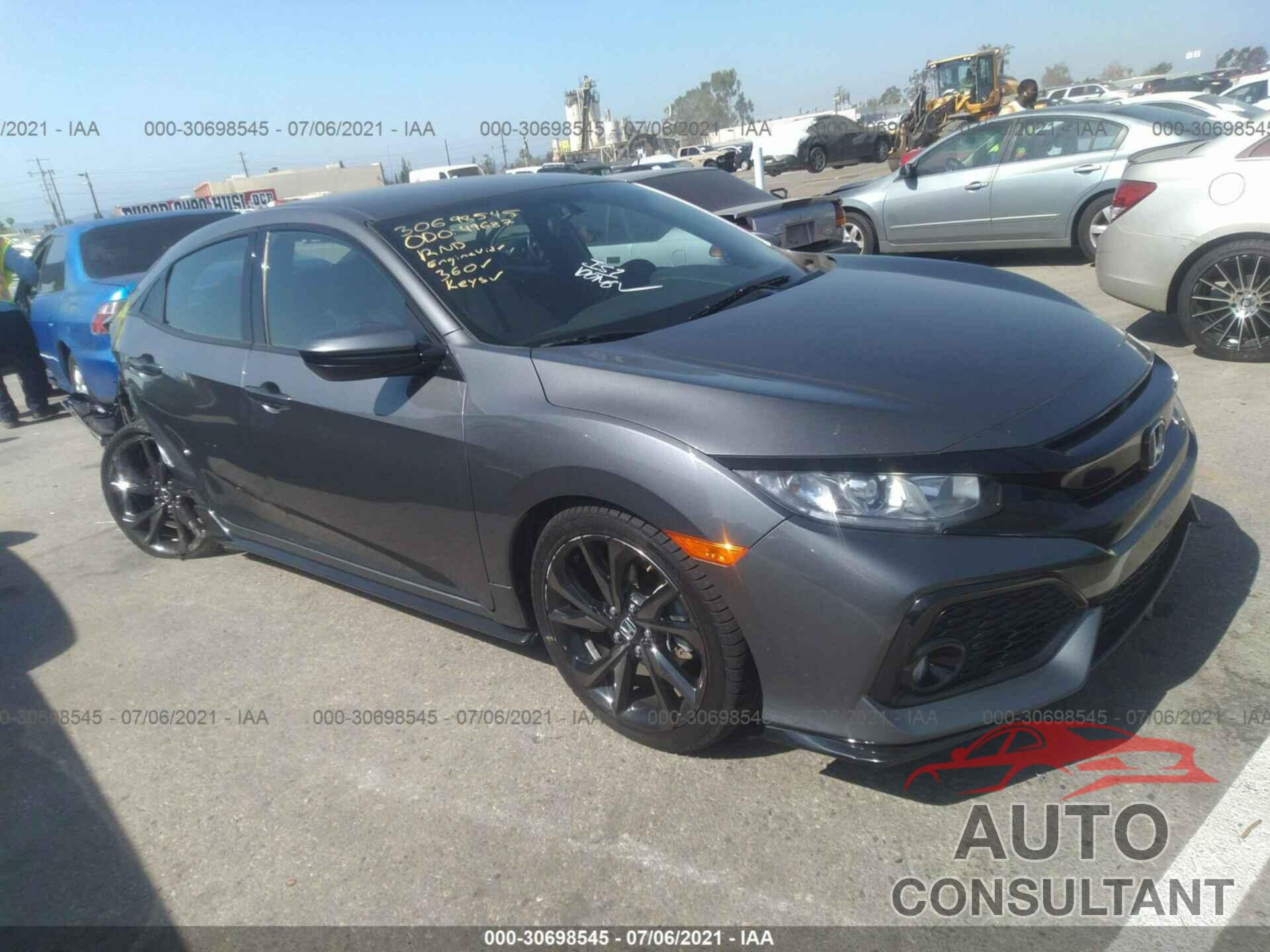HONDA CIVIC HATCHBACK 2018 - SHHFK7H40JU405569