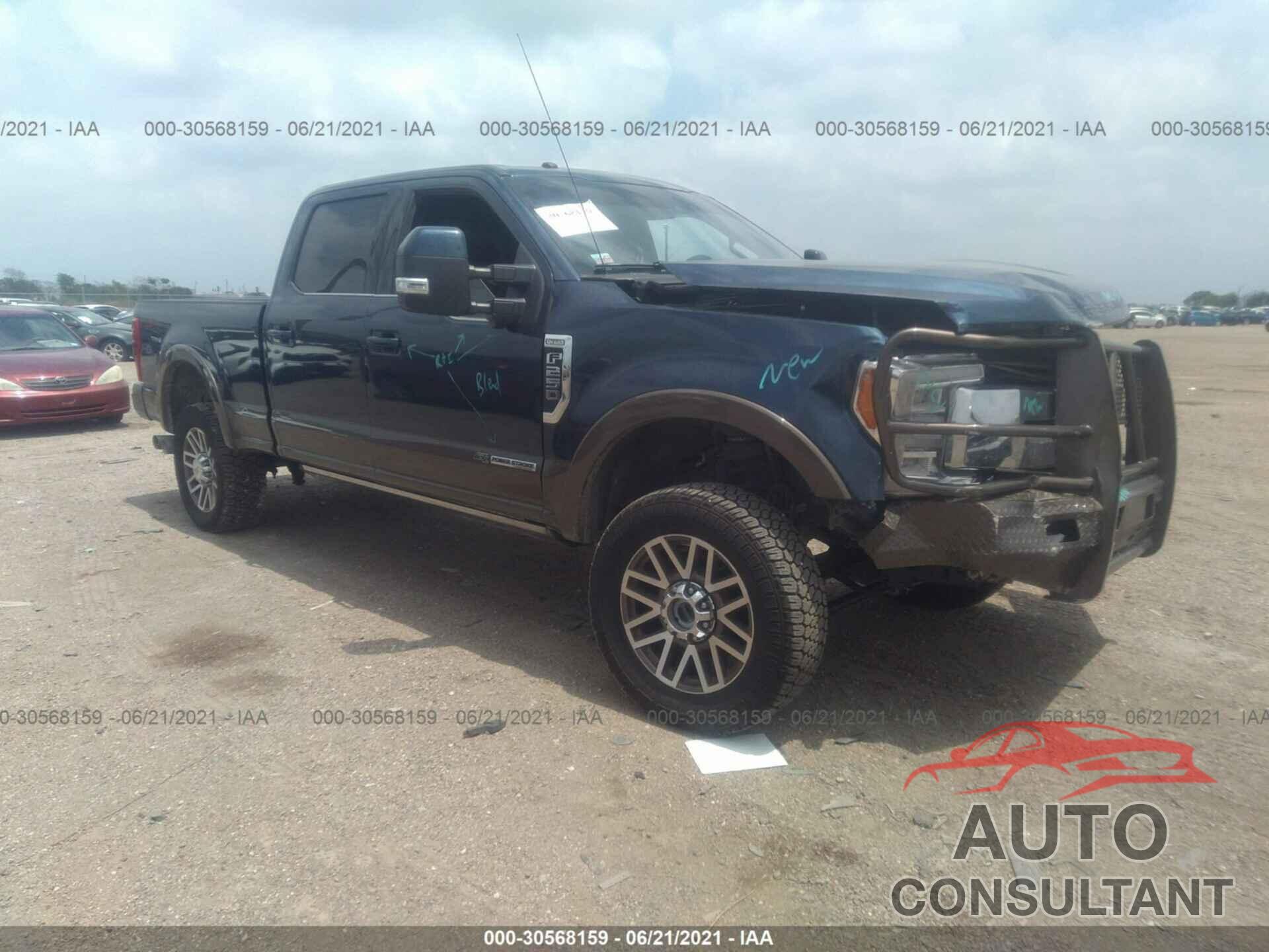 FORD SUPER DUTY F-250 SRW 2017 - 1FT7W2BT2HEE13942