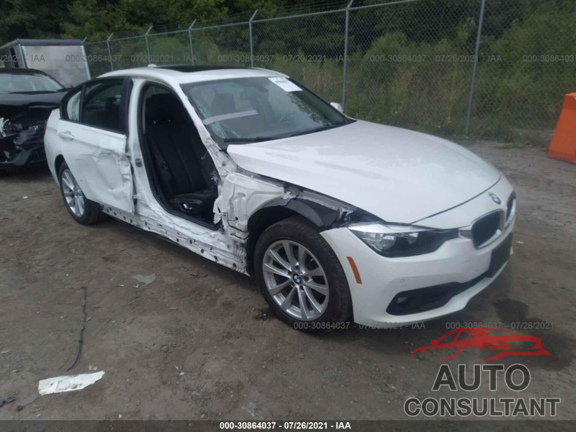 BMW 3 SERIES 2017 - WBA8E5G39HNU45561