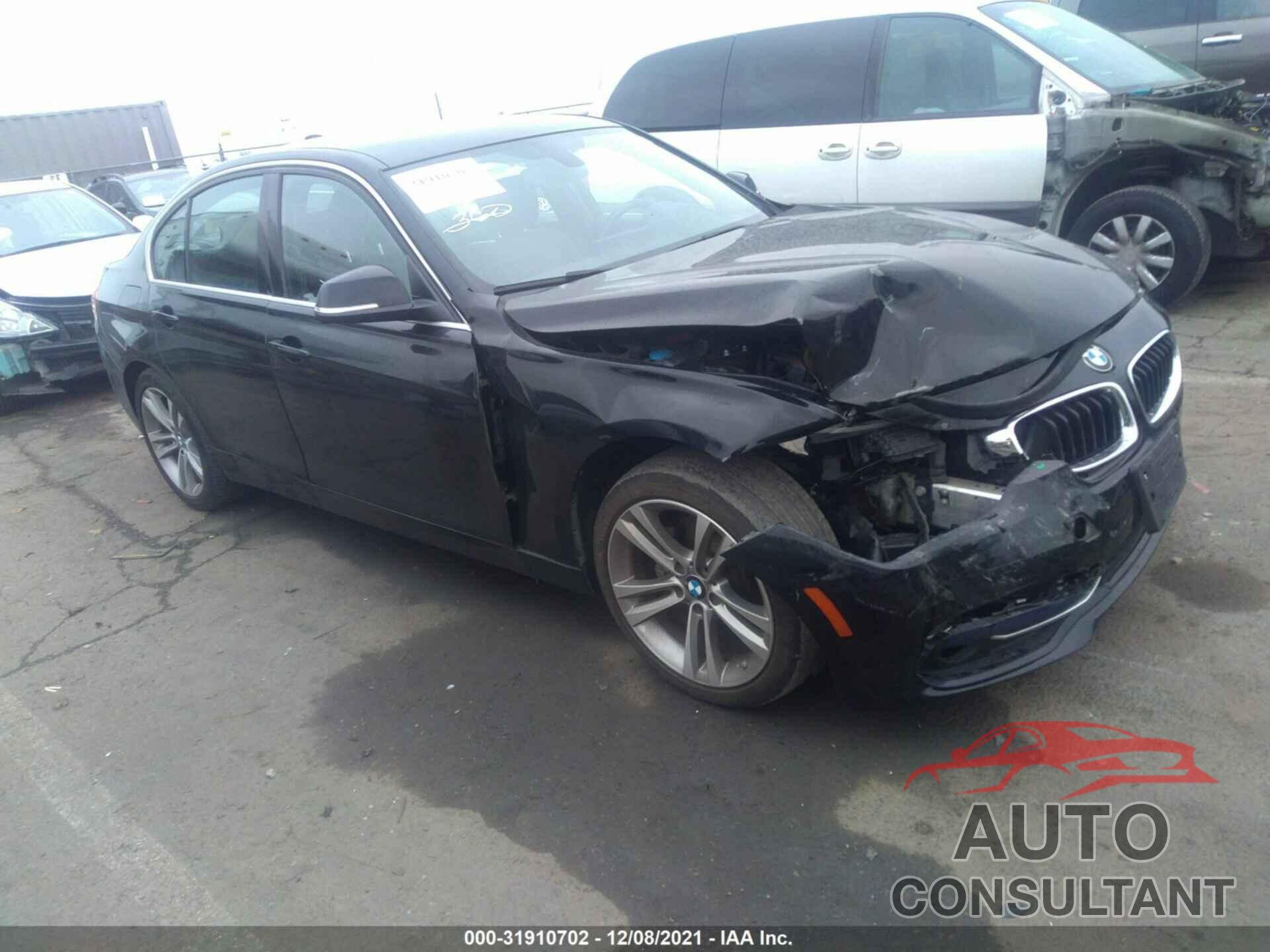 BMW 3 SERIES 2017 - WBA8B9G30HNU53628