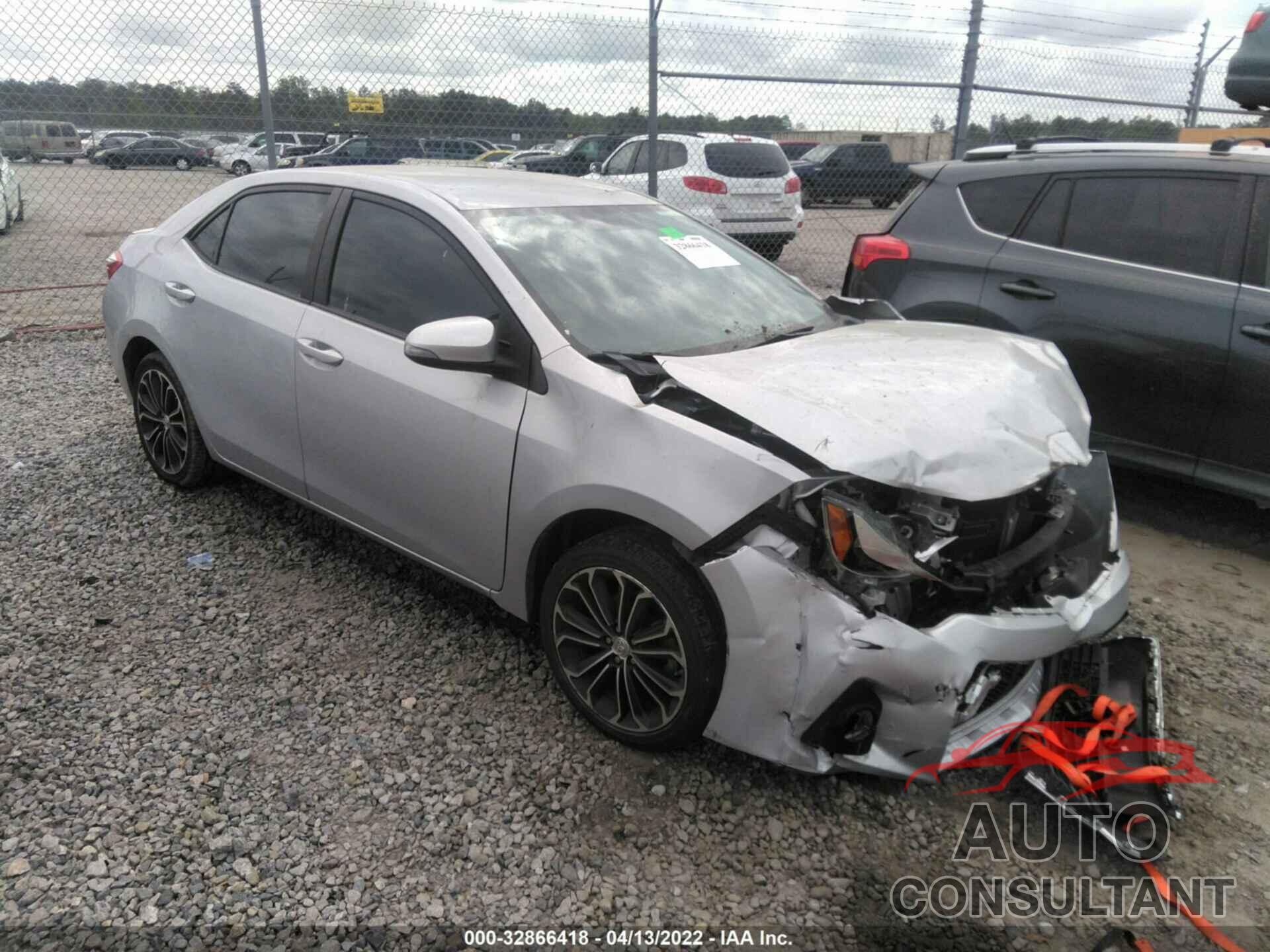 TOYOTA COROLLA 2016 - 2T1BURHE3GC574156