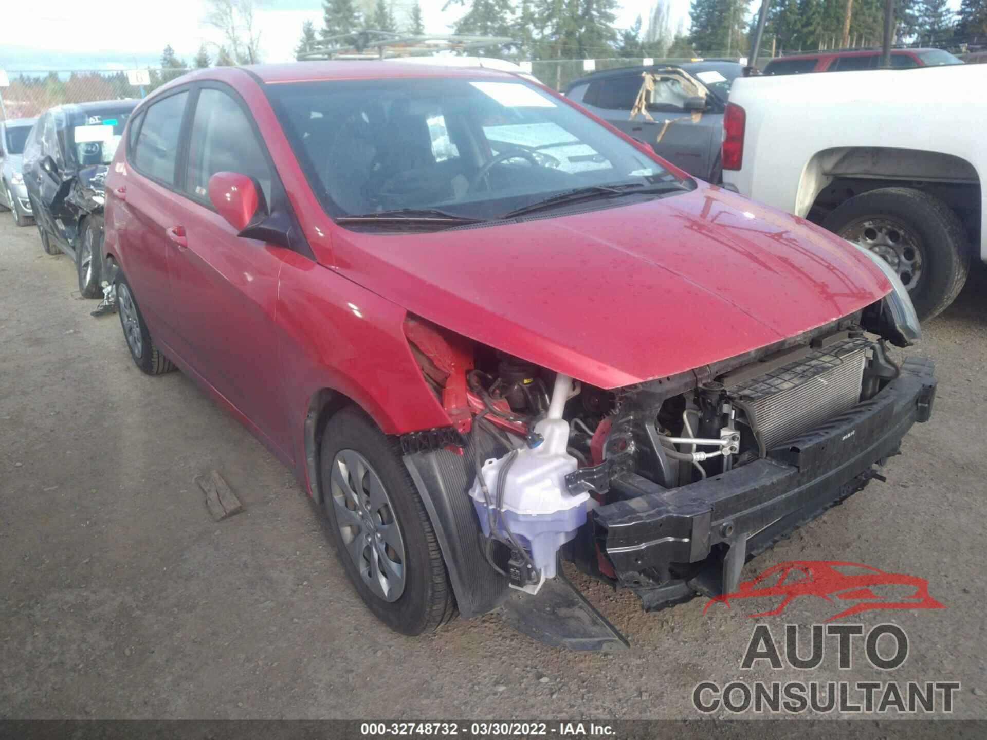 HYUNDAI ACCENT 2016 - KMHCT5AEXGU283937