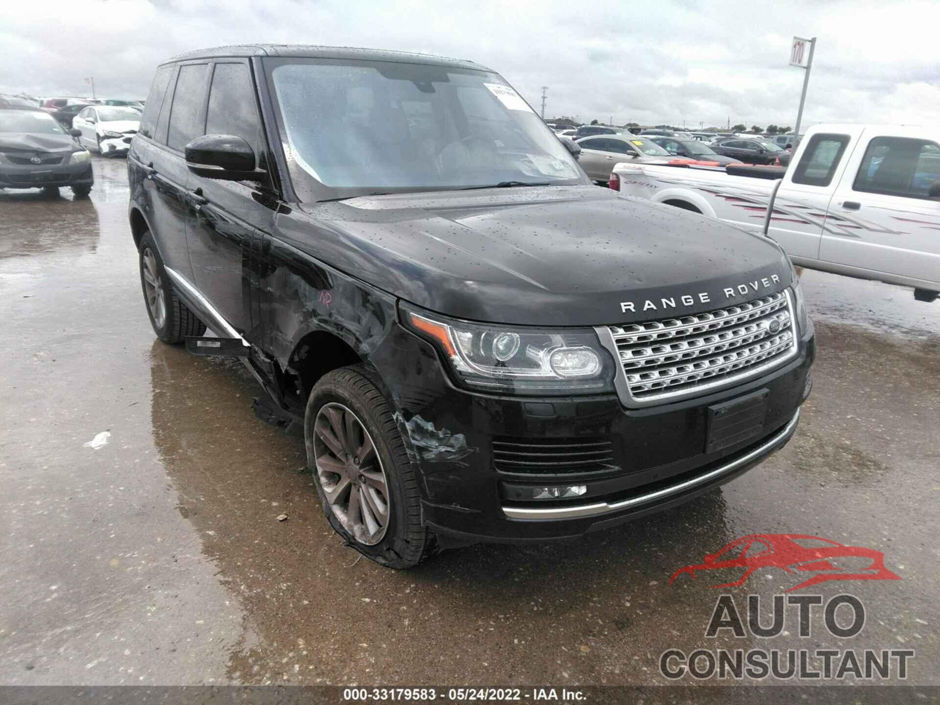 LAND ROVER RANGE ROVER 2016 - SALGS2VF0GA272756