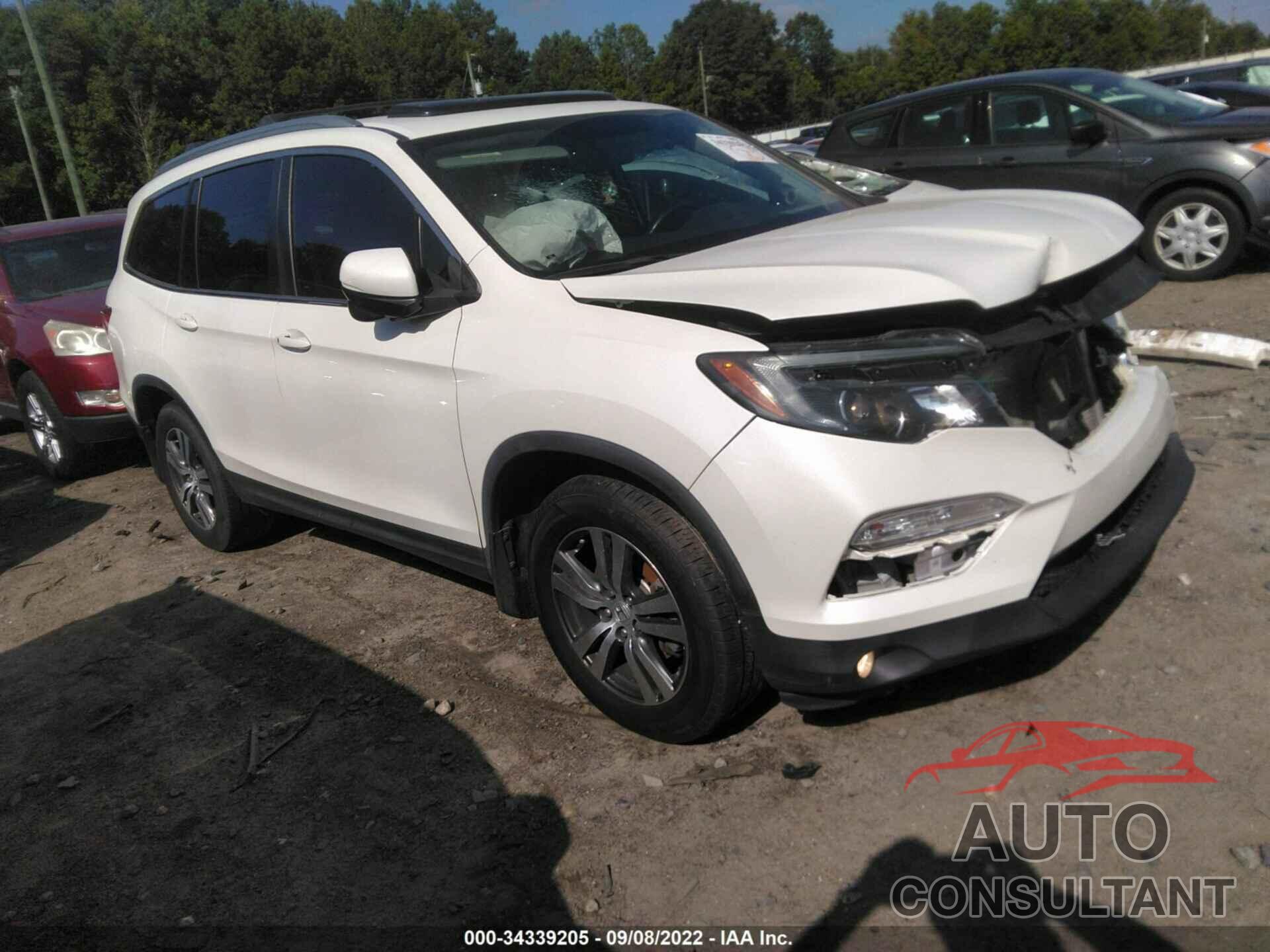 HONDA PILOT 2017 - 5FNYF5H59HB021120