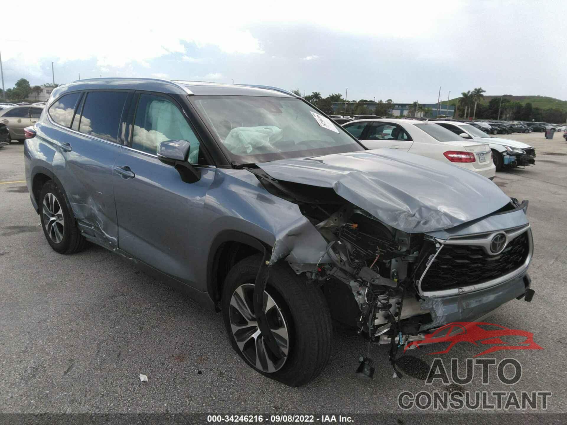 TOYOTA HIGHLANDER 2021 - 5TDGZRAH7MS043329