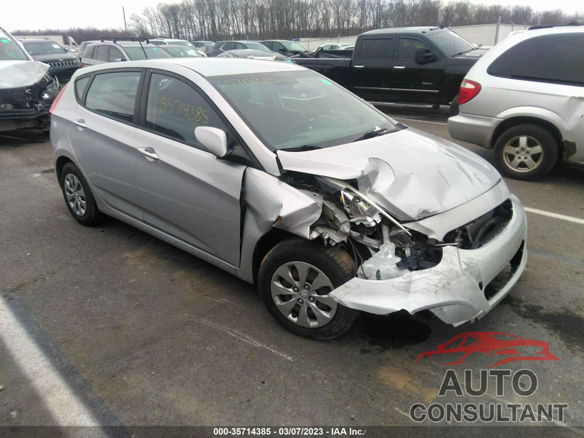 HYUNDAI ACCENT 2016 - KMHCT5AE5GU289709