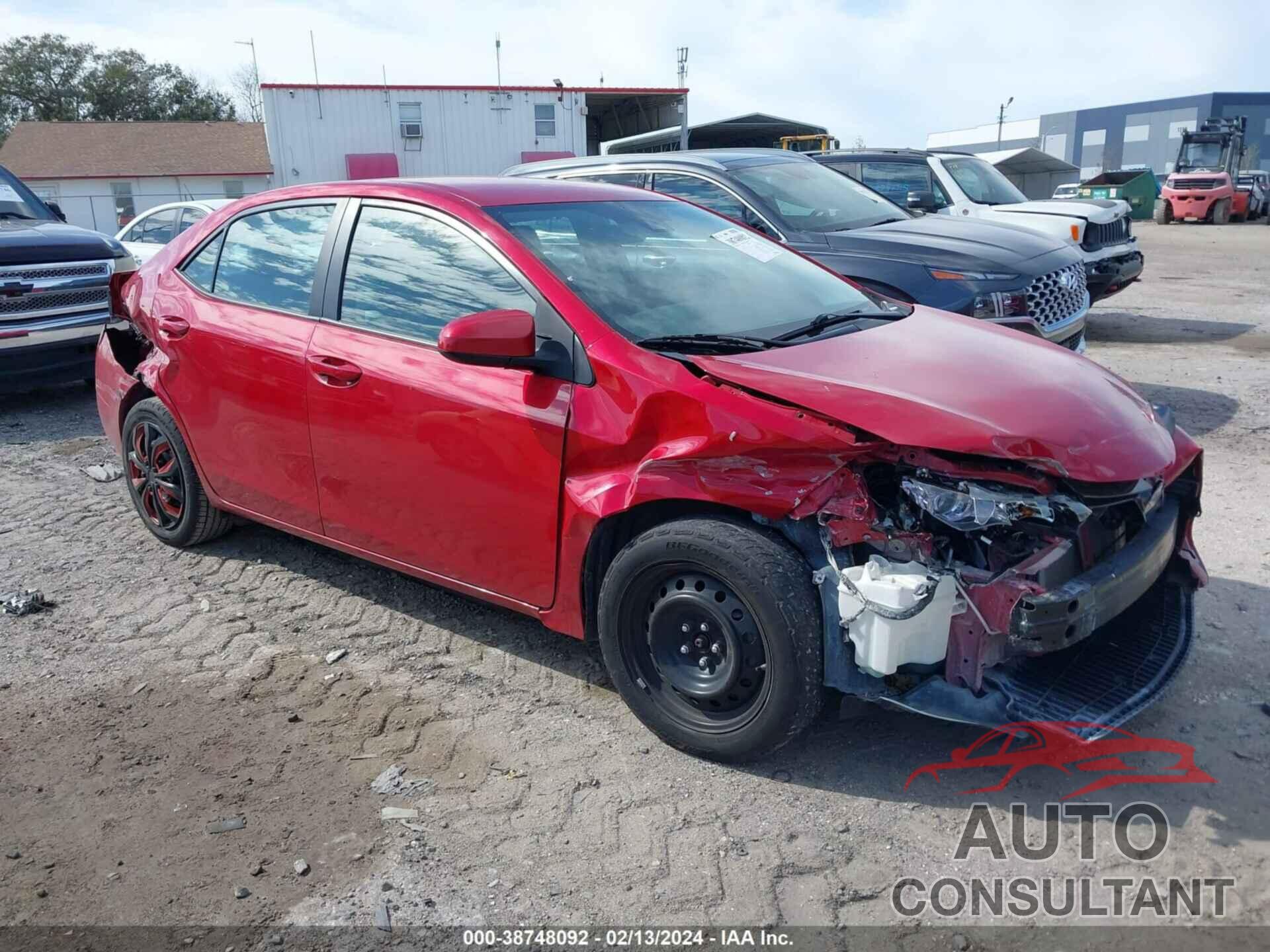 TOYOTA COROLLA 2017 - 2T1BURHE5HC838768