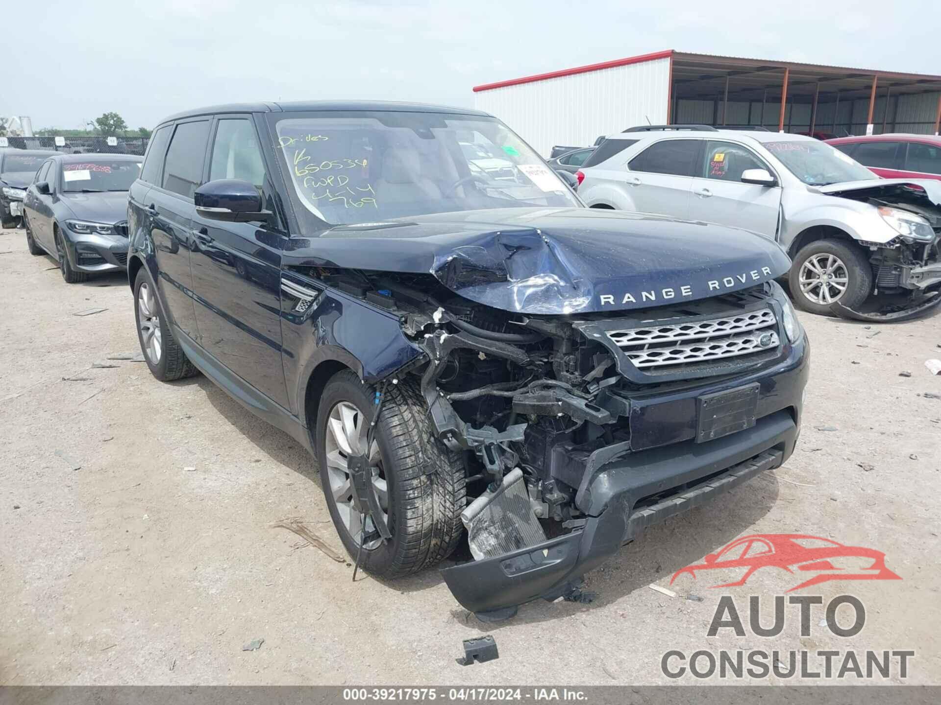 LAND ROVER RANGE ROVER SPORT 2016 - SALWR2VF8GA640205